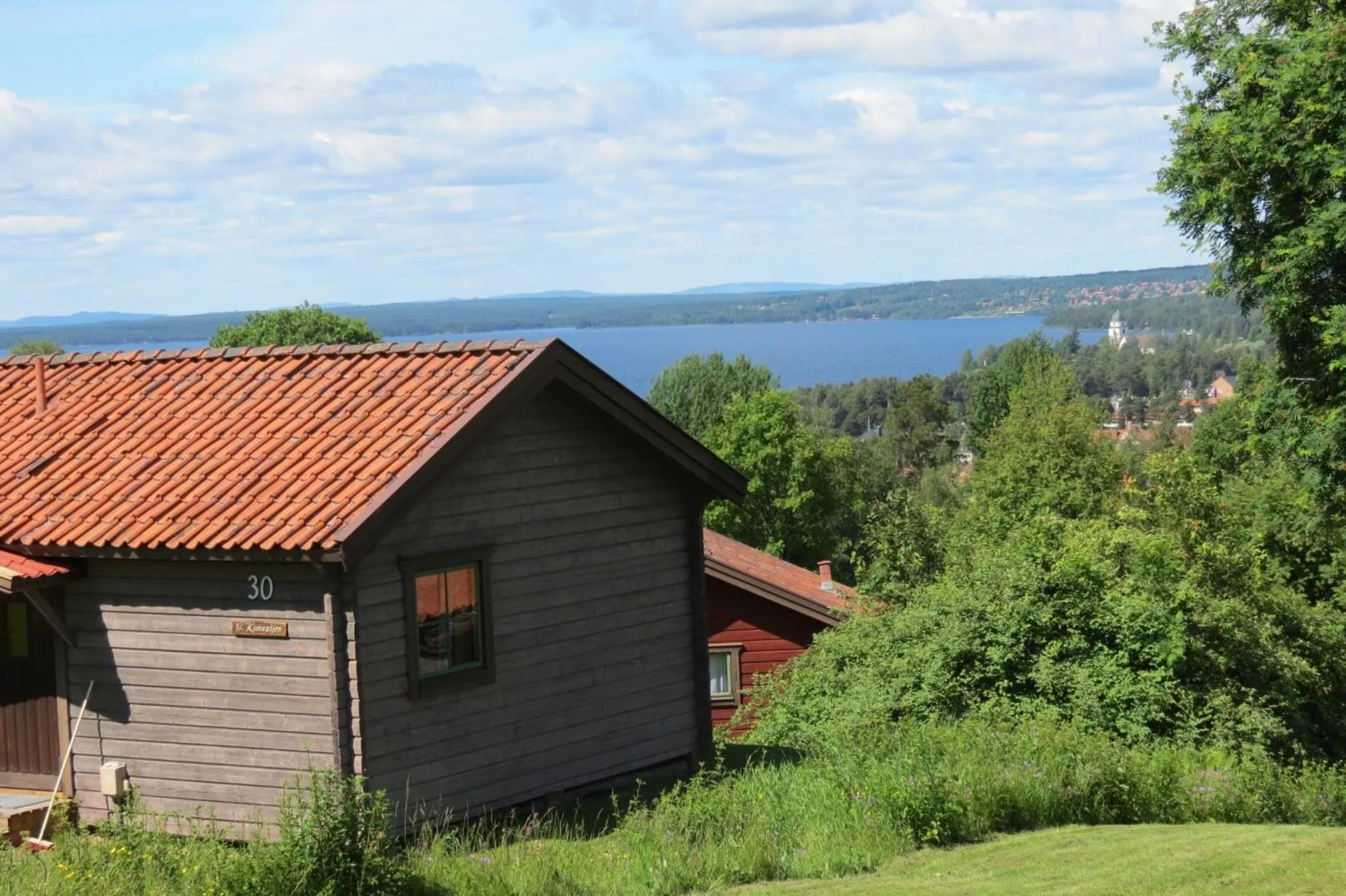 Facade/entrance in Fyrklöverns Stugby