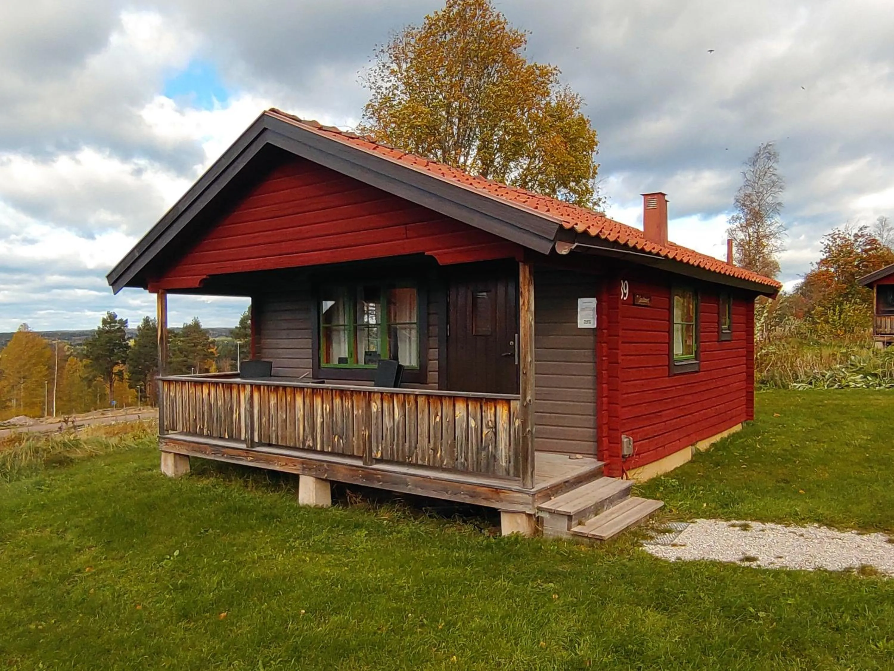 Facade/entrance in Fyrklöverns Stugby