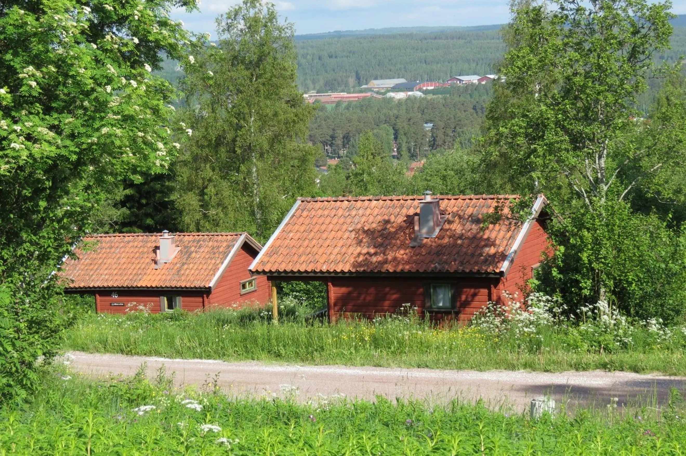 Facade/entrance in Fyrklöverns Stugby