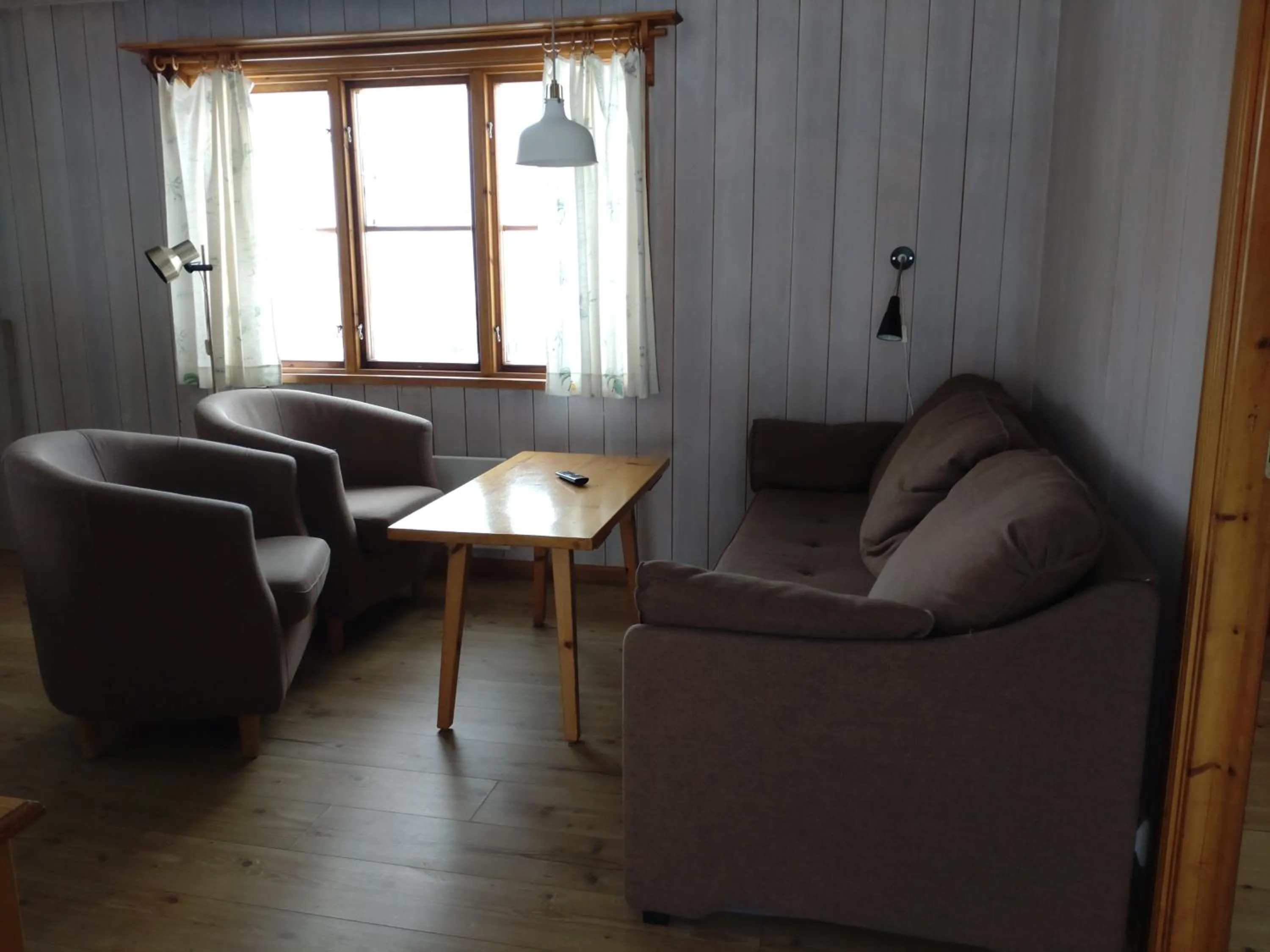 Living room in Fyrklöverns Stugby