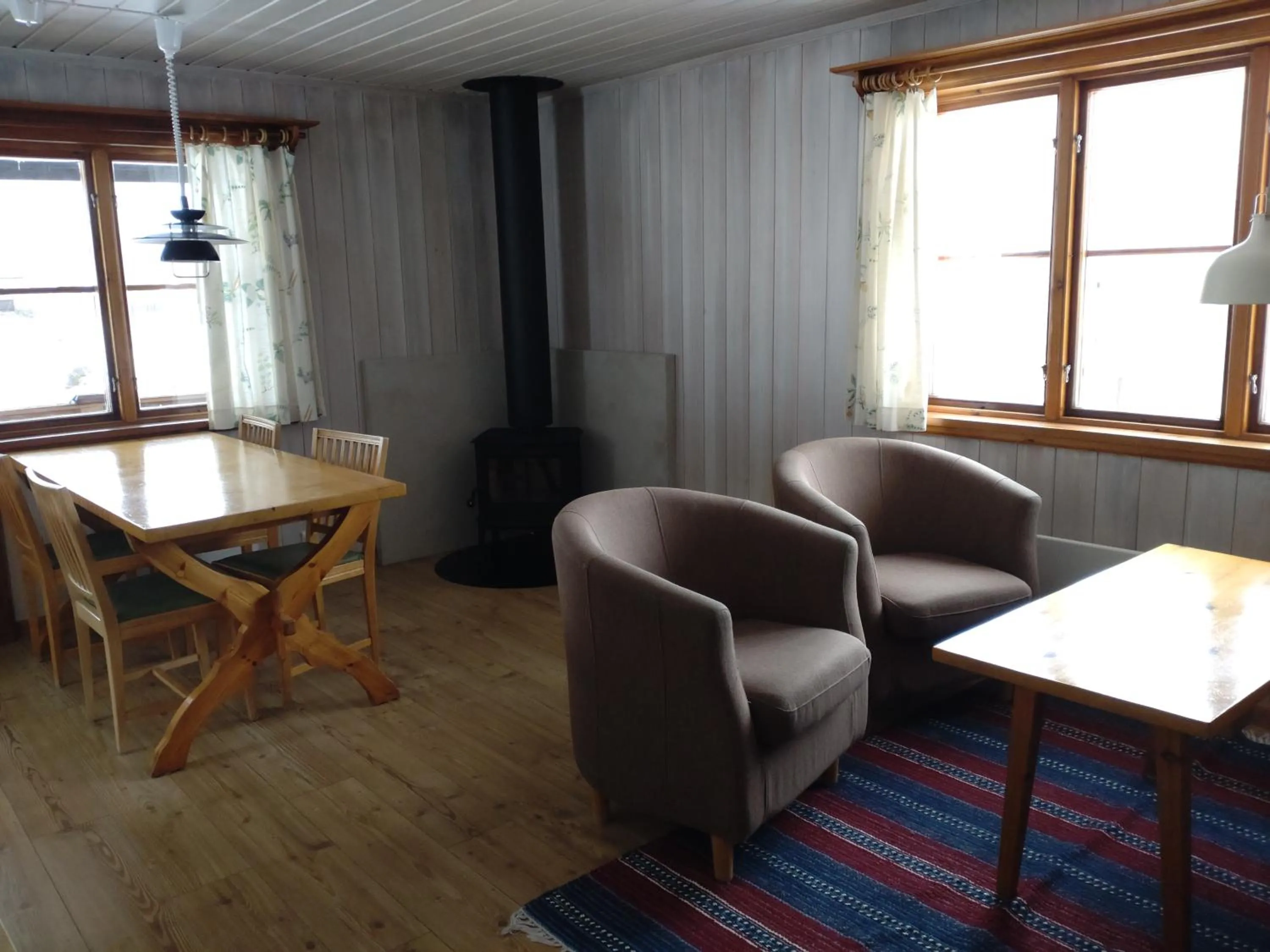 Living room in Fyrklöverns Stugby