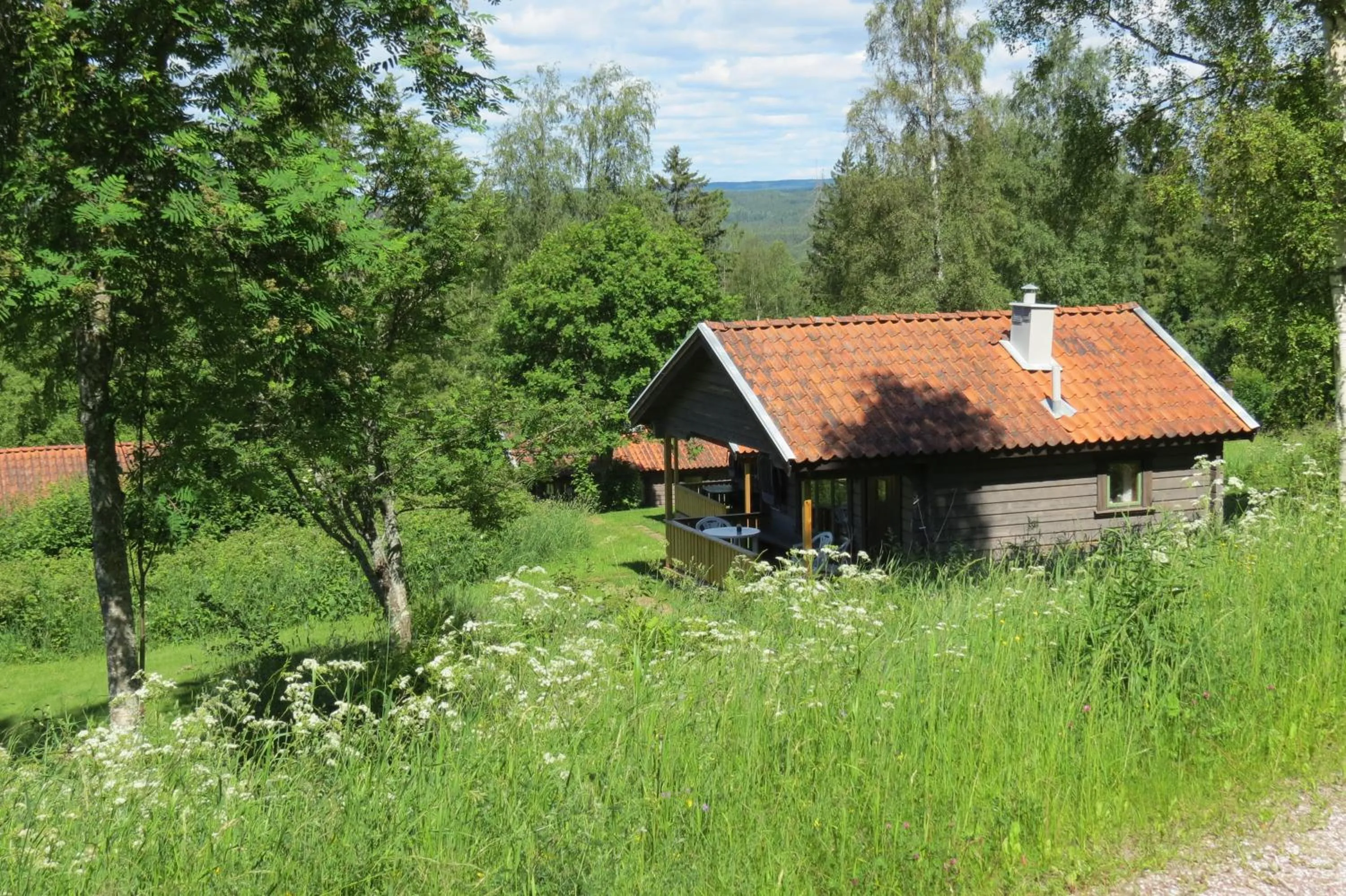 Facade/entrance in Fyrklöverns Stugby