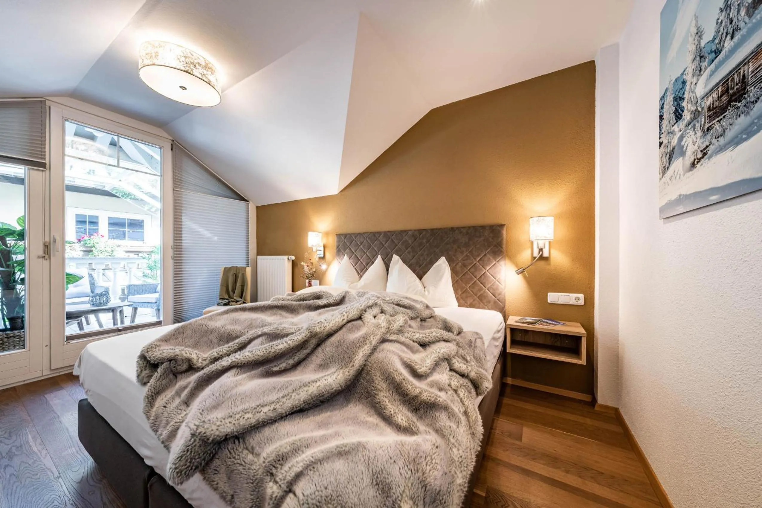 Bed in Gästehaus Wiesengrund & Apart Sporer