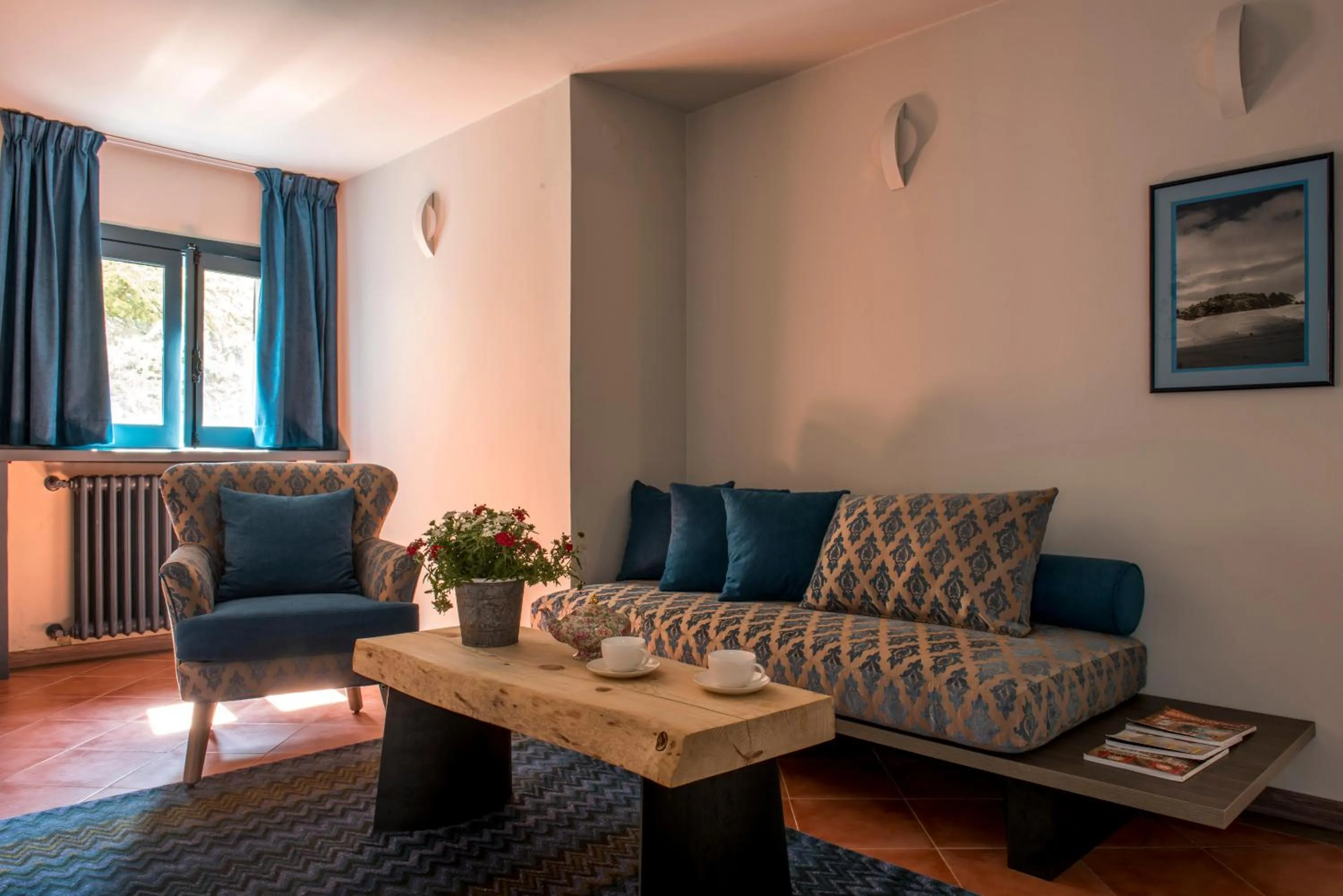 Living room in La Maison des Cèdres