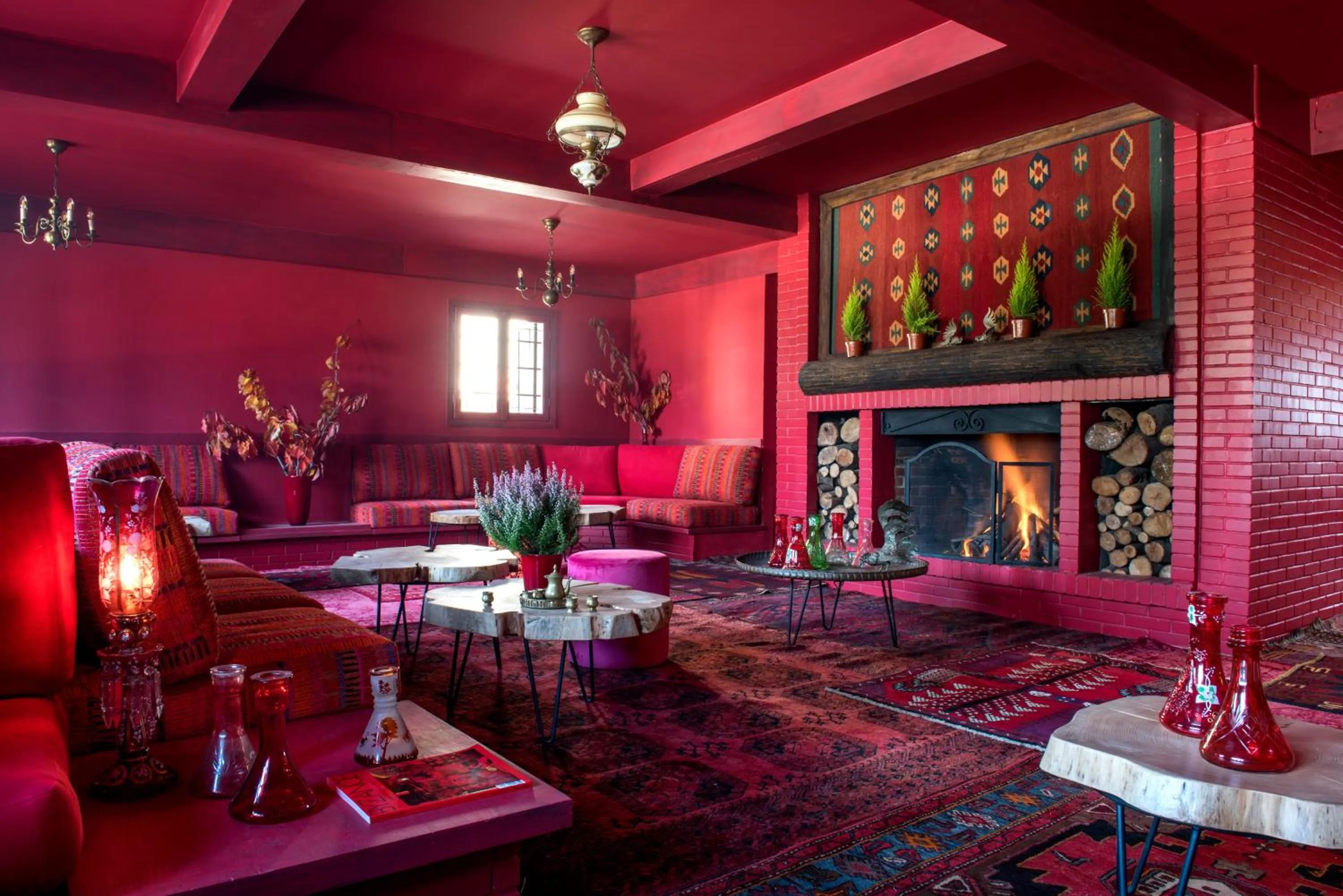 Lobby or reception in La Maison des Cèdres