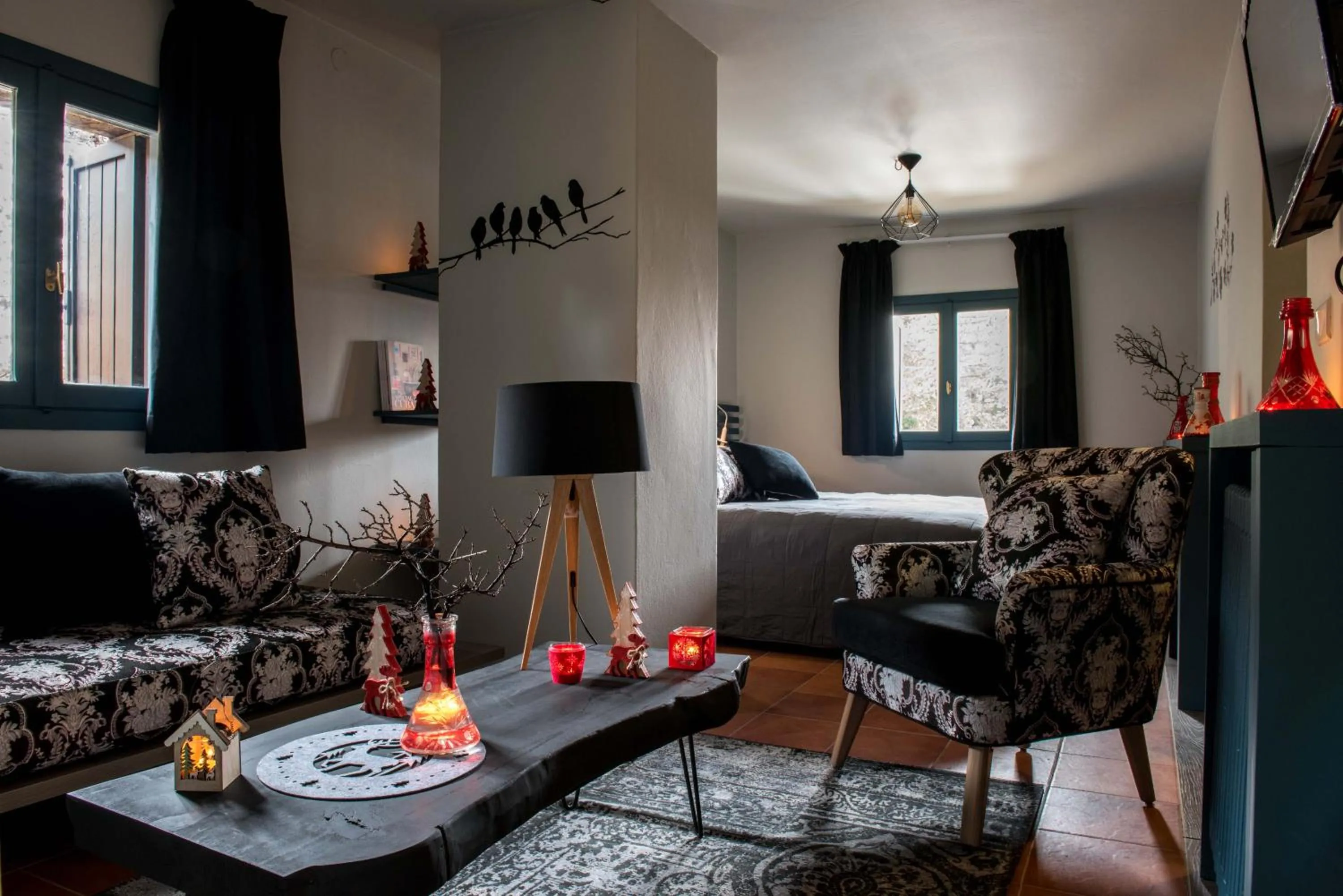 Seating area in La Maison des Cèdres