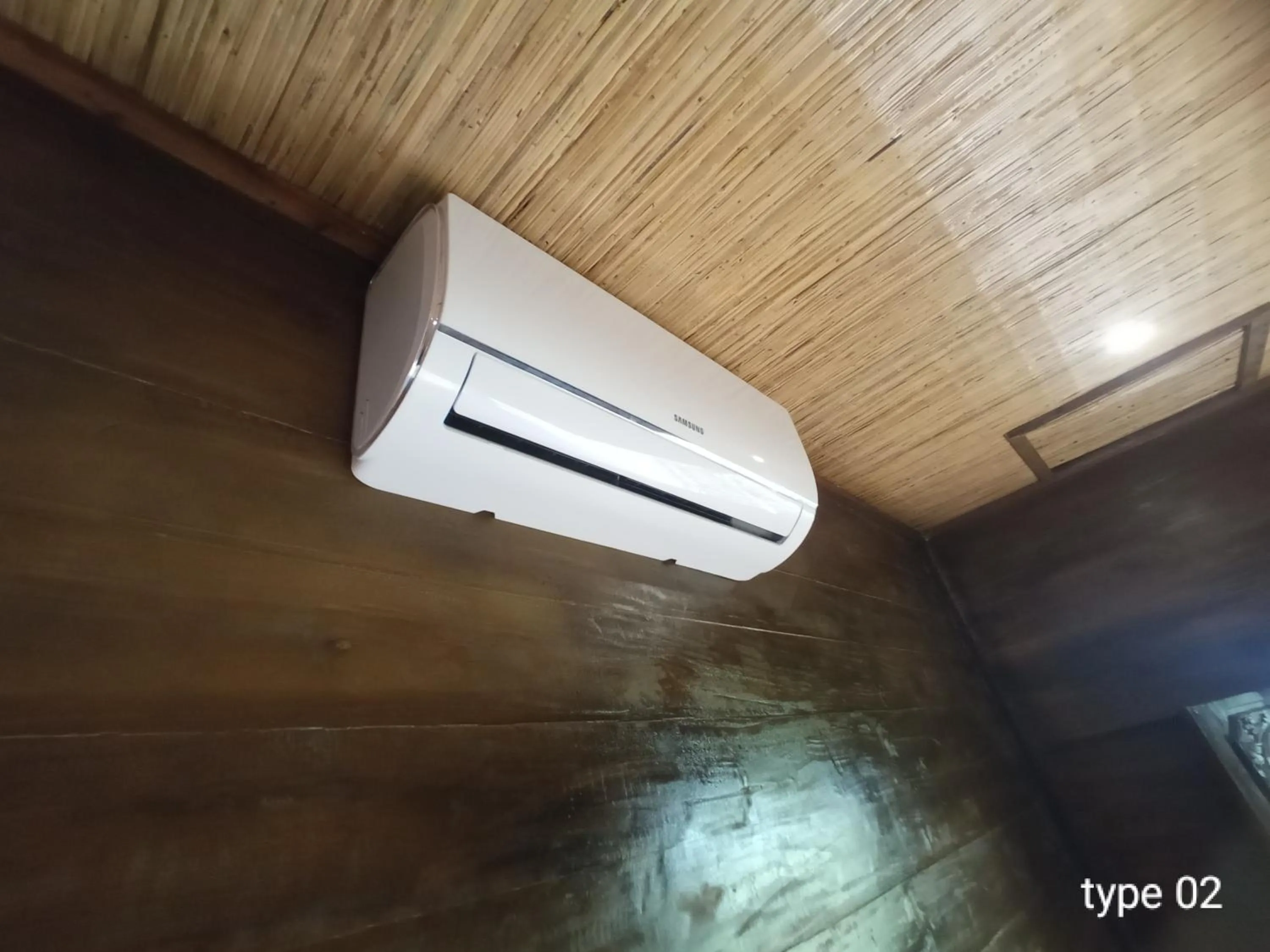 air conditioner in Bale Sasak Bungalow