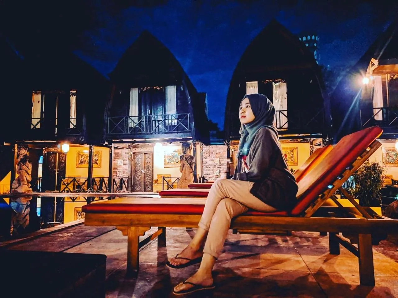 Night in Bale Sasak Bungalow