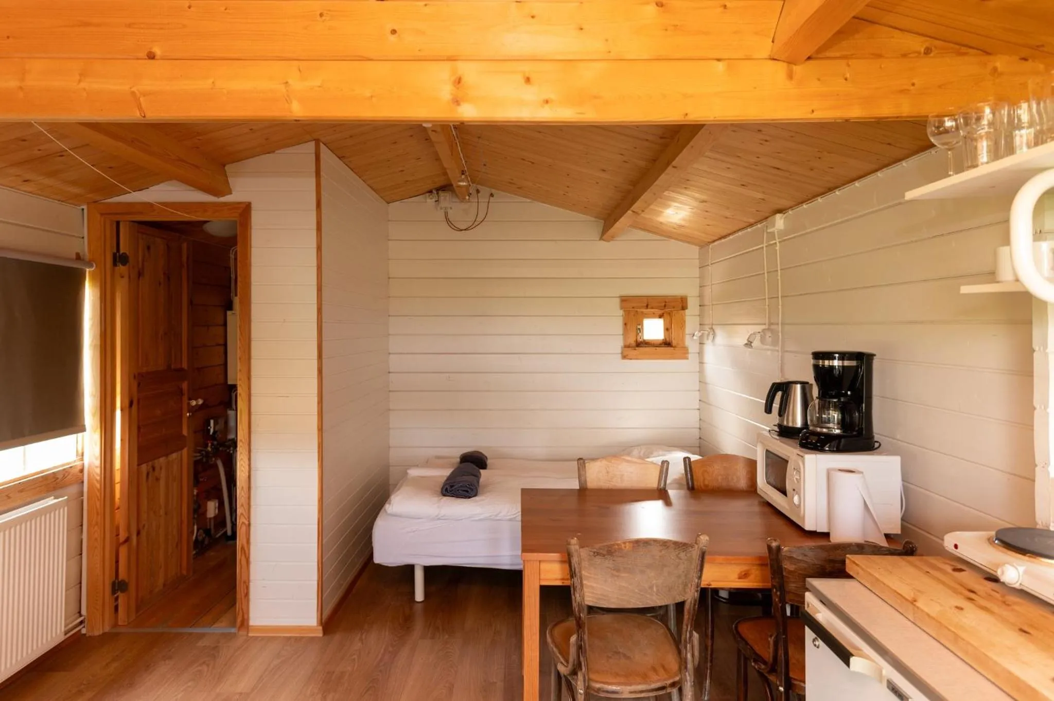 Living room in Gladheimar Cottages