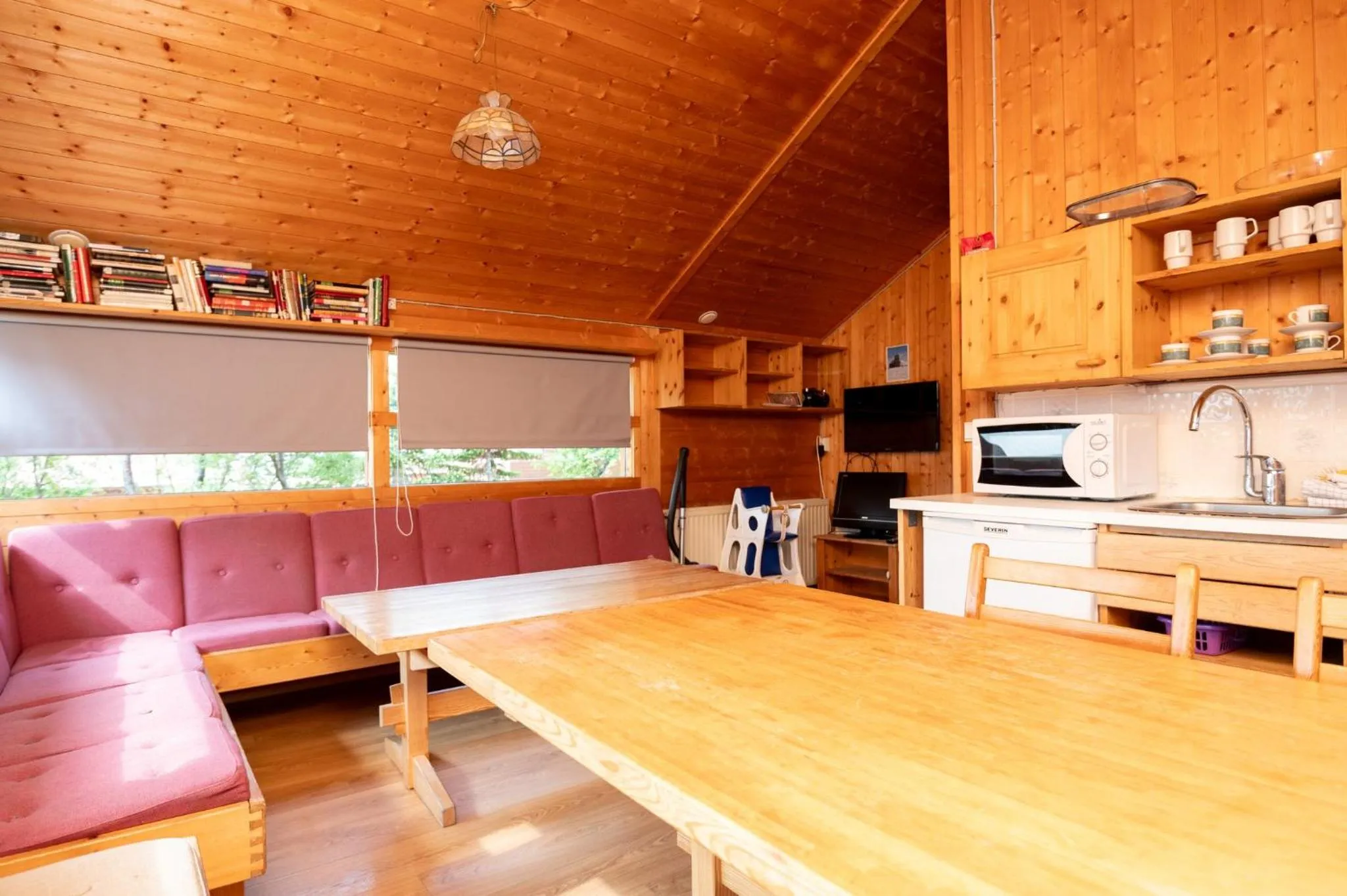 Living room in Gladheimar Cottages