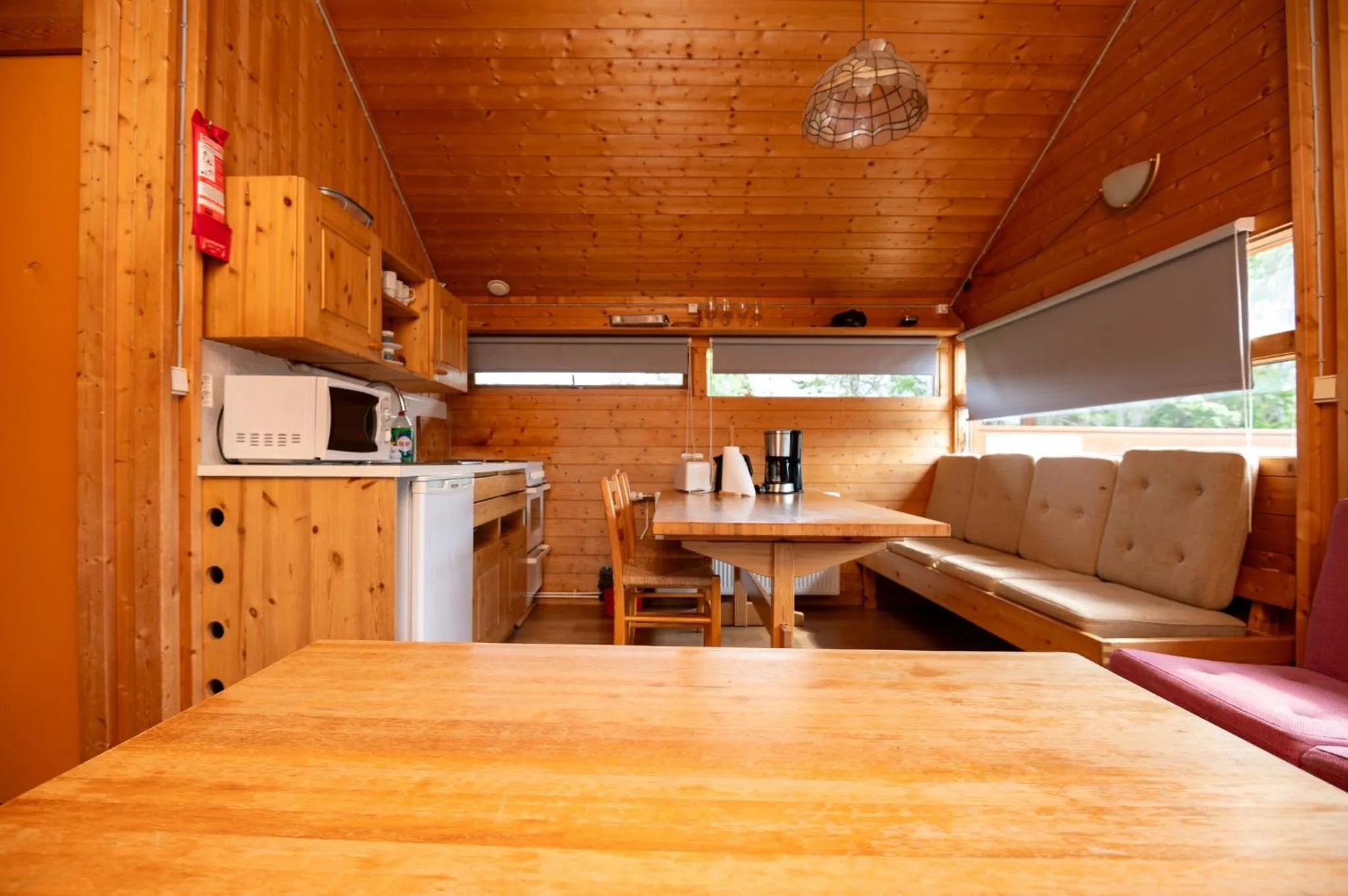 Living room in Gladheimar Cottages