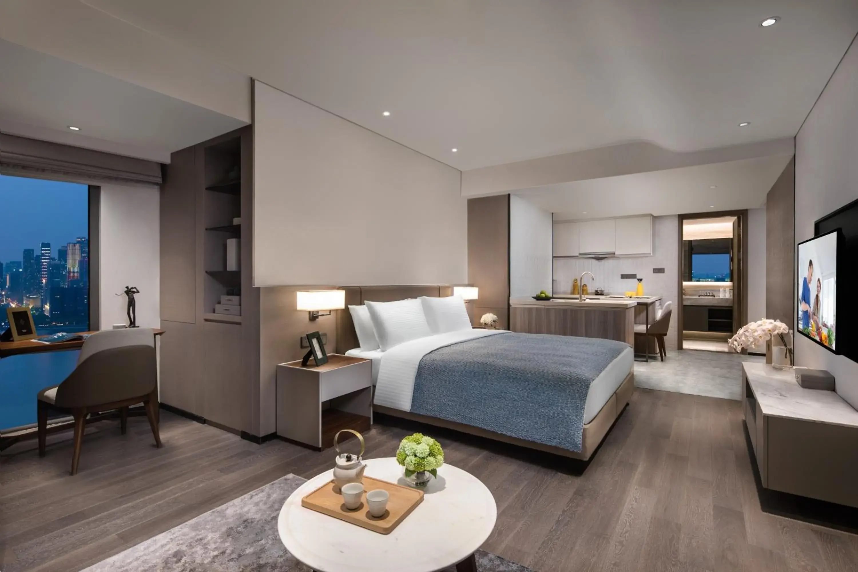 Bedroom, Bed in Somerset IOC Hangzhou Bedroom, Bed in Somerset IOC Hangzhou