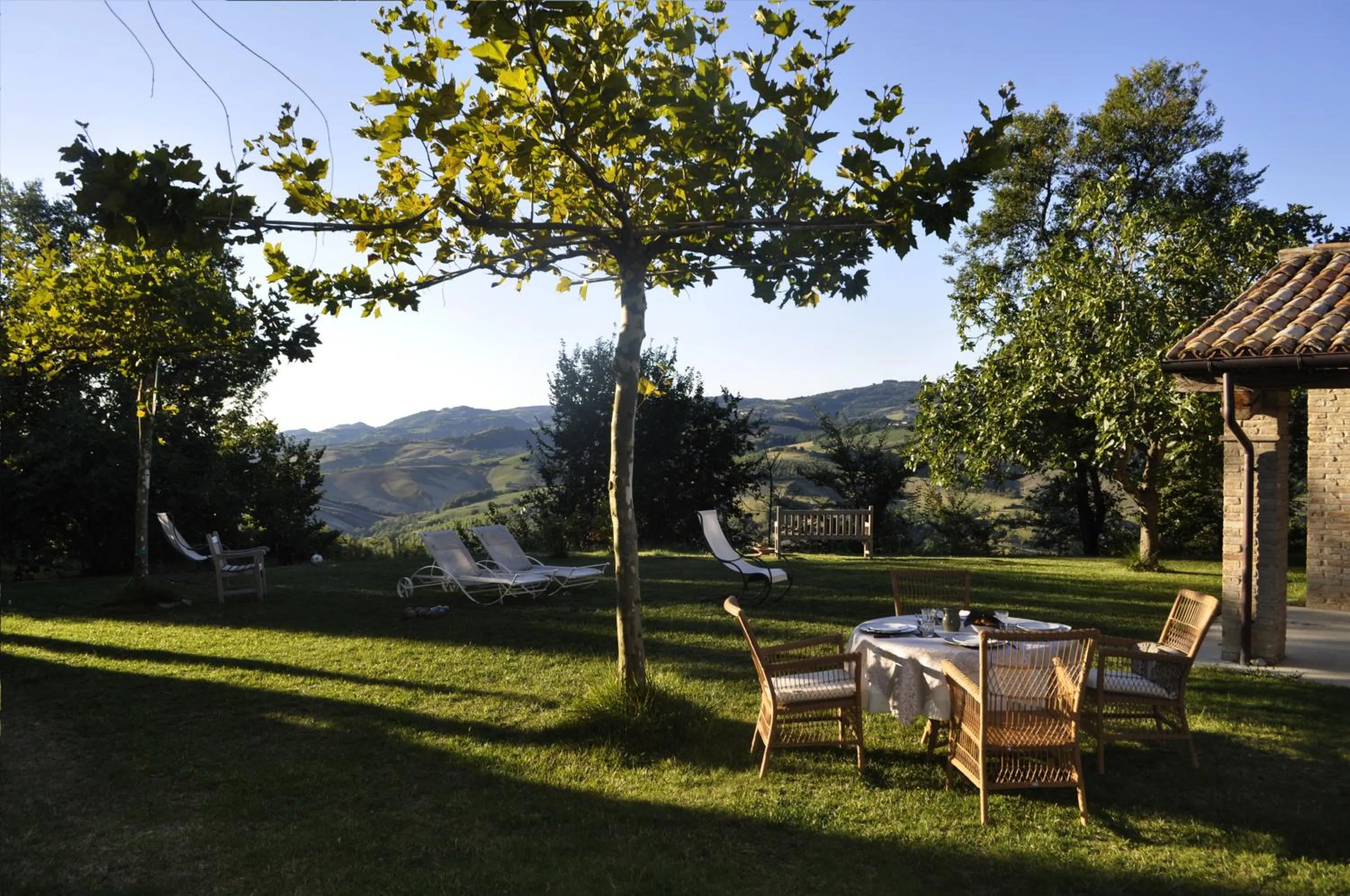 Garden view in Il Casale del Duca
