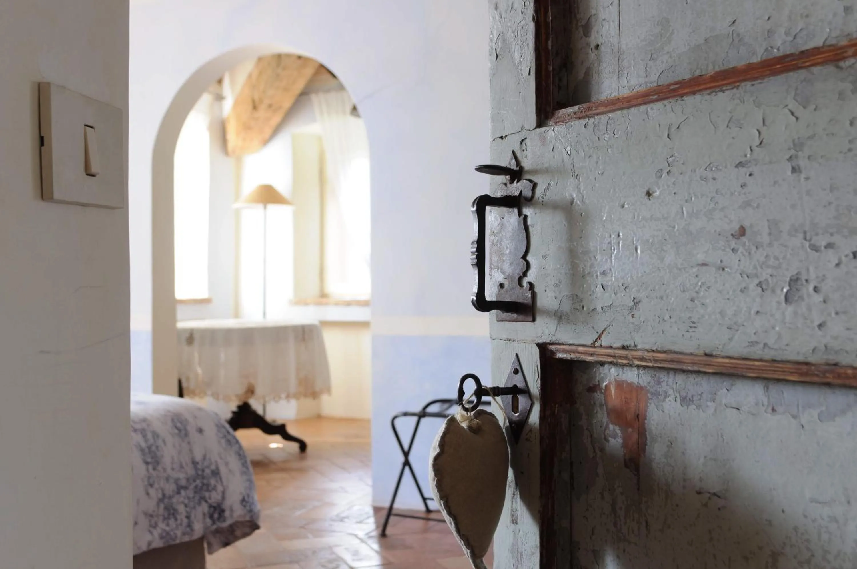 Decorative detail, Bed in Il Casale del Duca
