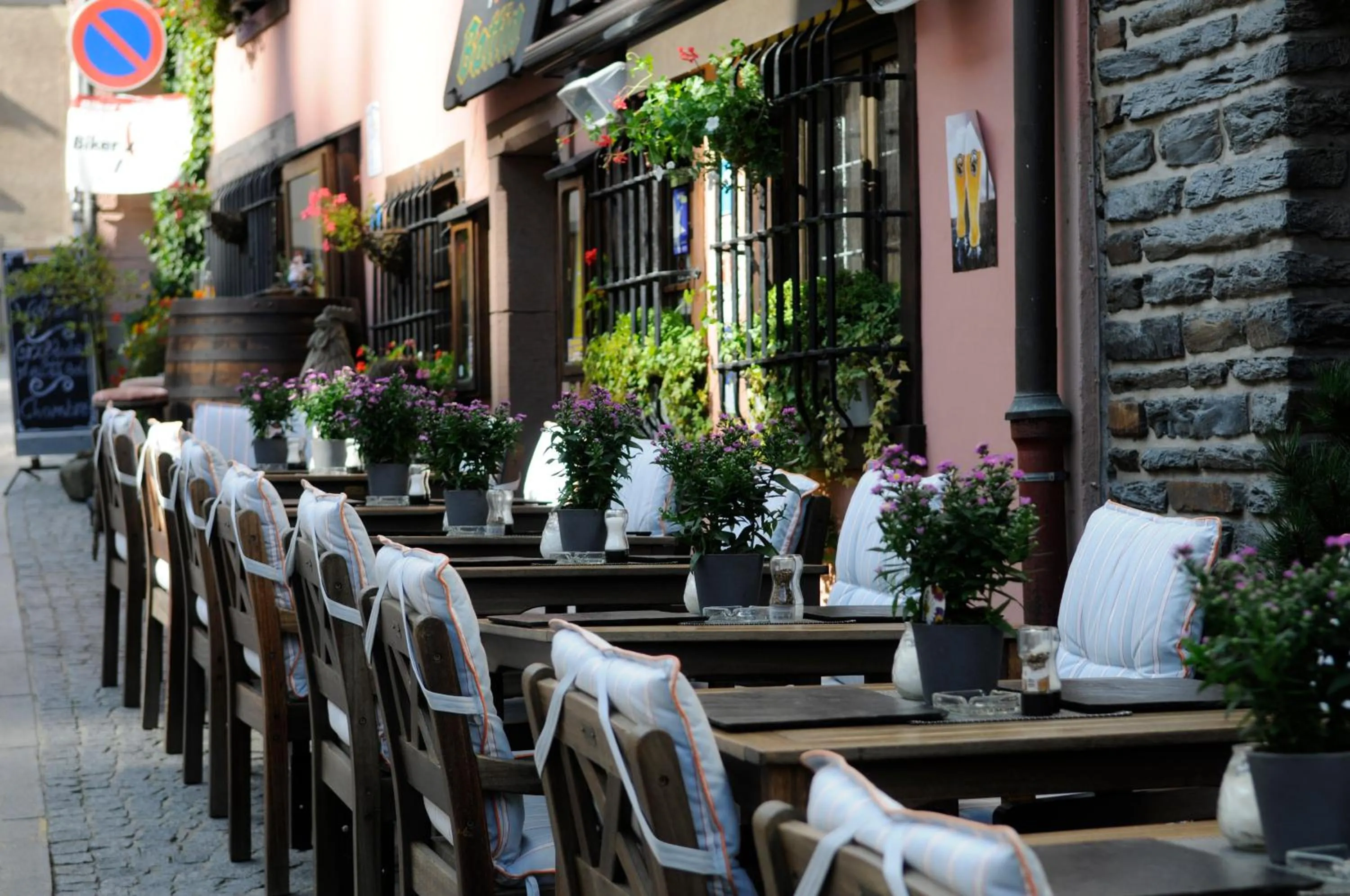 Balcony/Terrace in Auberge Aal Veinen