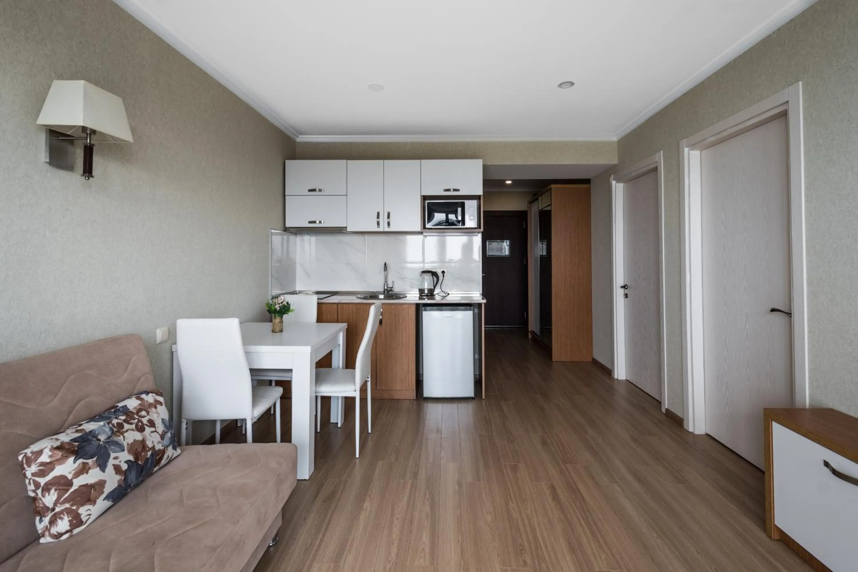 Kitchen or kitchenette in Orbi Beach Tower Hotel Official