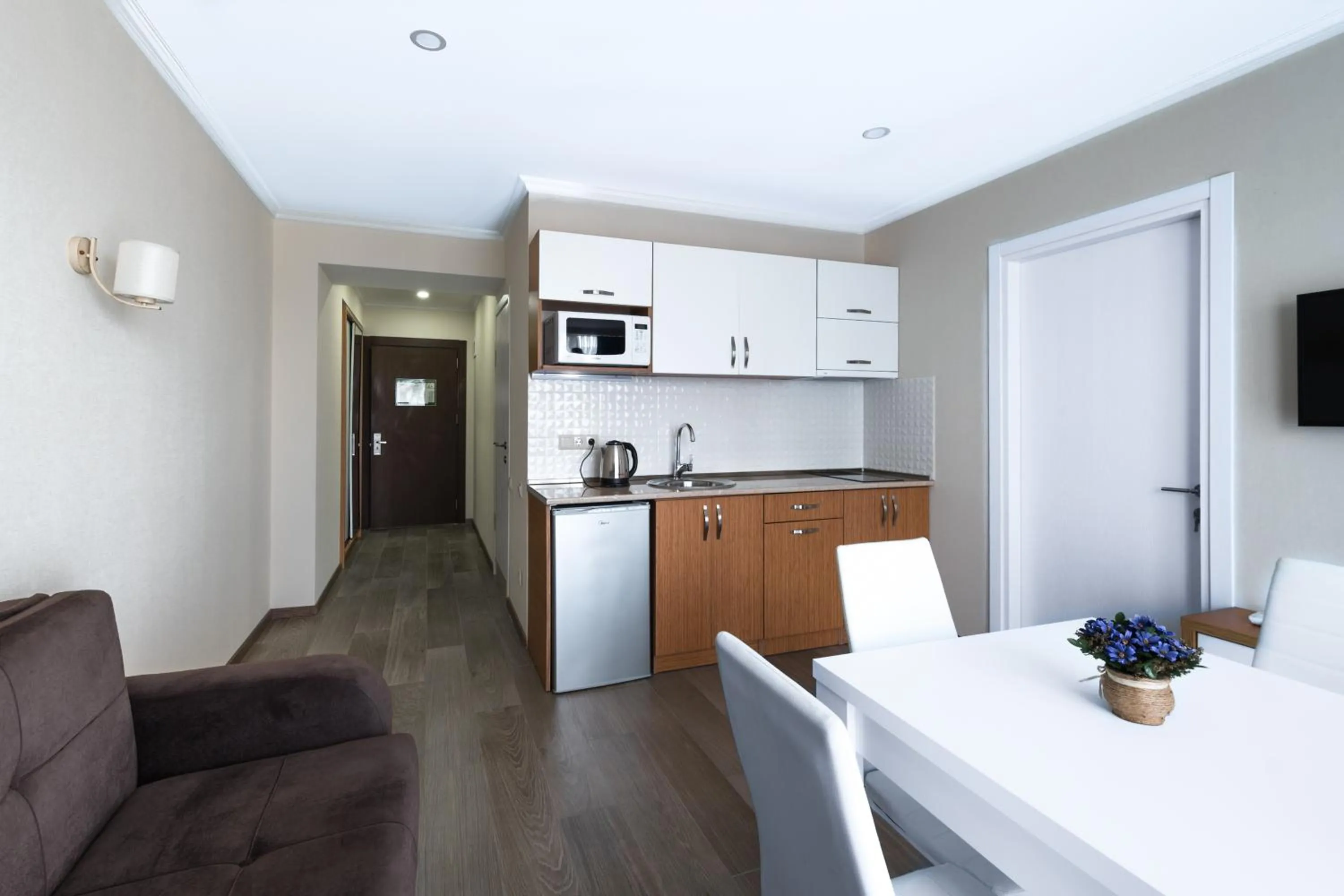 Kitchen or kitchenette in Orbi Beach Tower Hotel Official