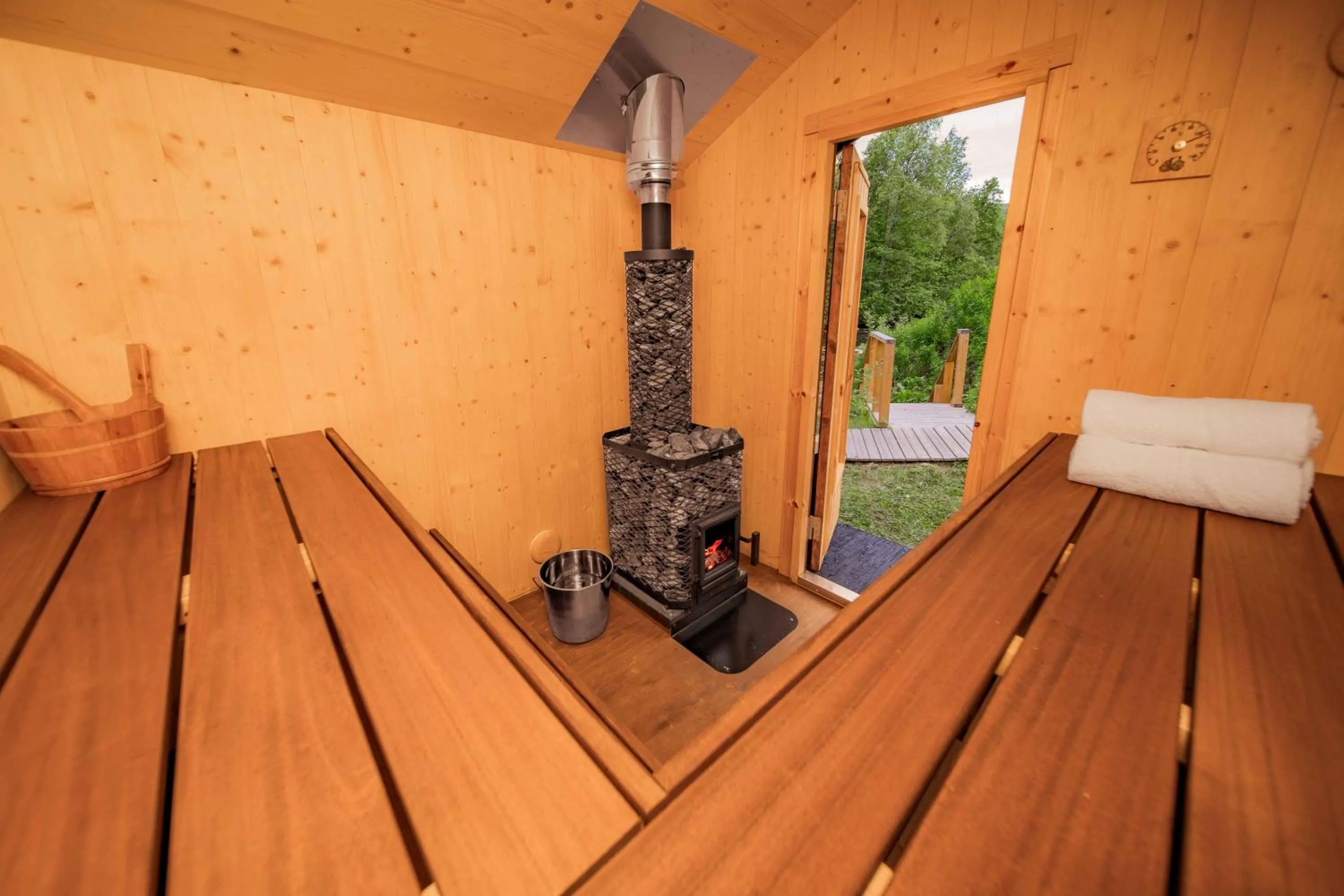 Sauna in Gargia Lodge