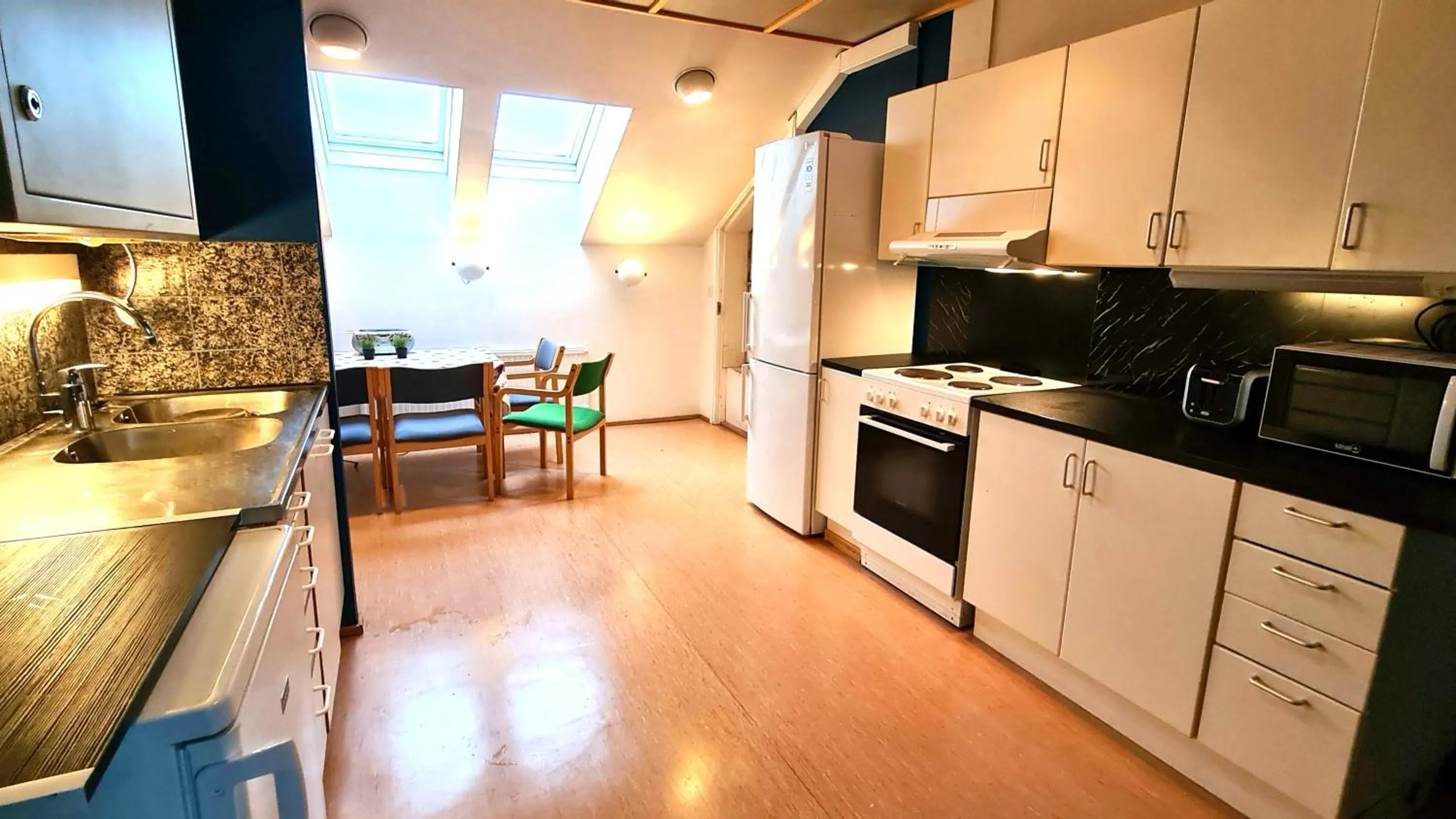 Communal kitchen in Hotel Kiljava