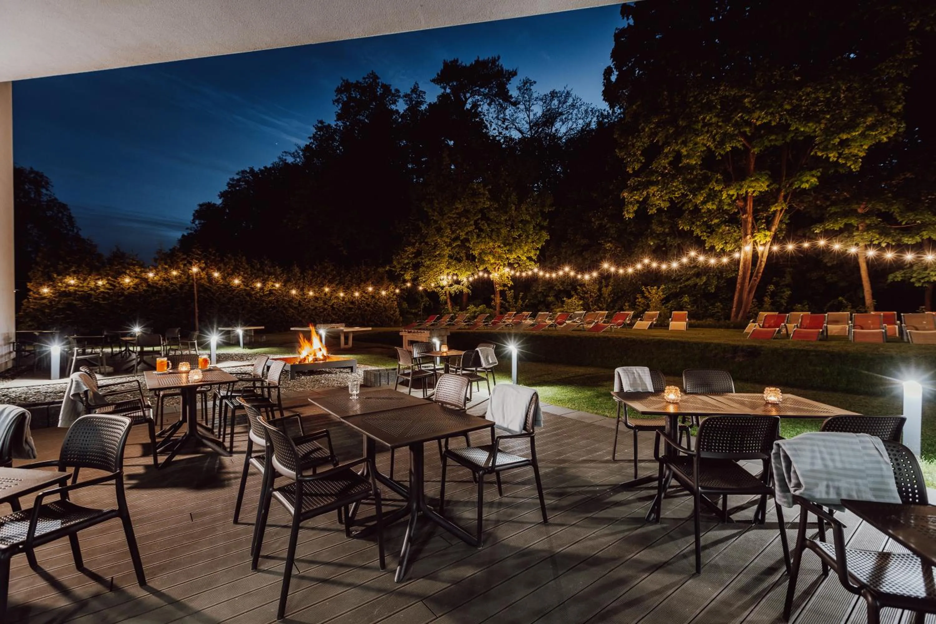 Patio in Aparthotel Termy Uniejów