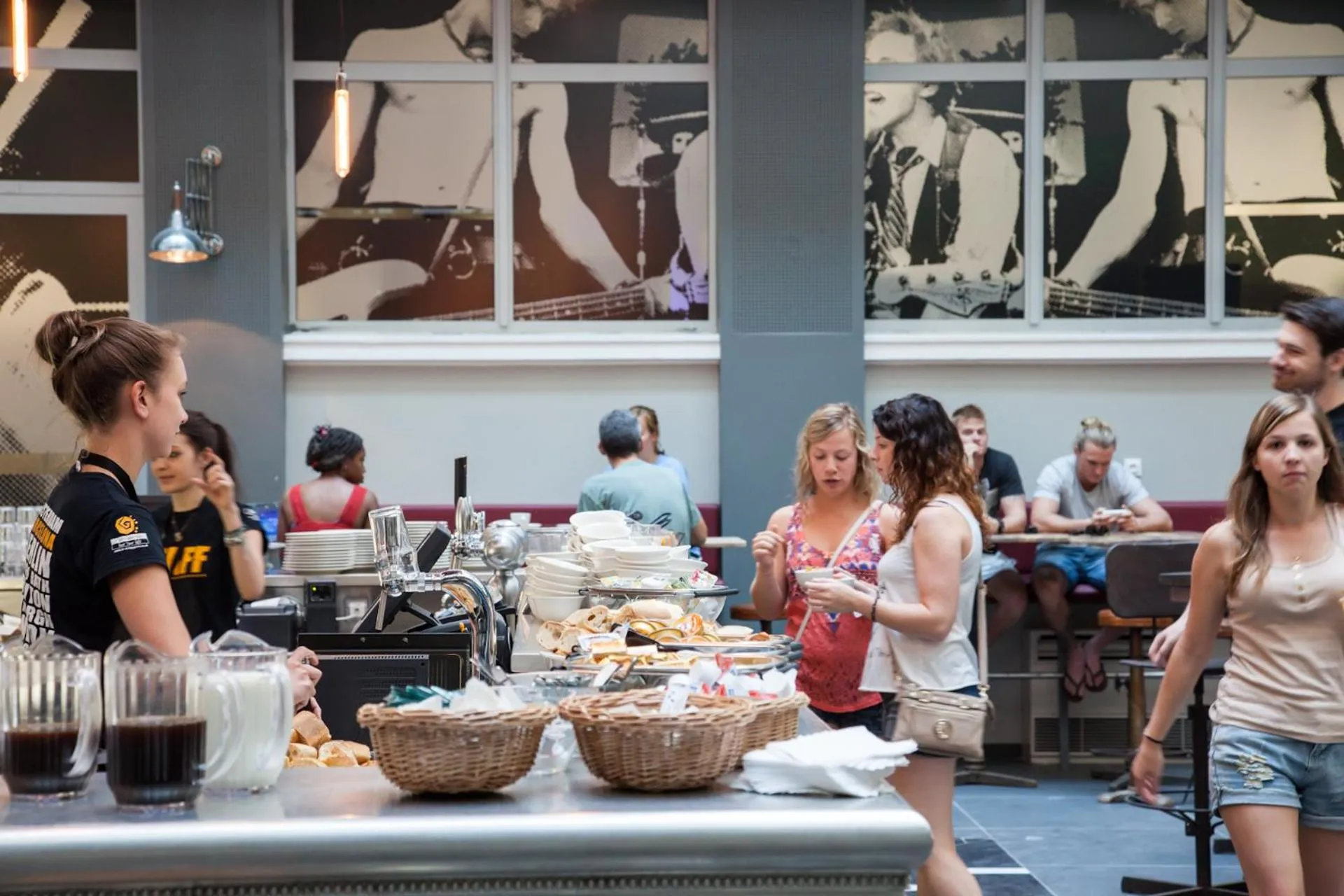 Buffet breakfast in St Christopher's Inn Paris - Gare du Nord