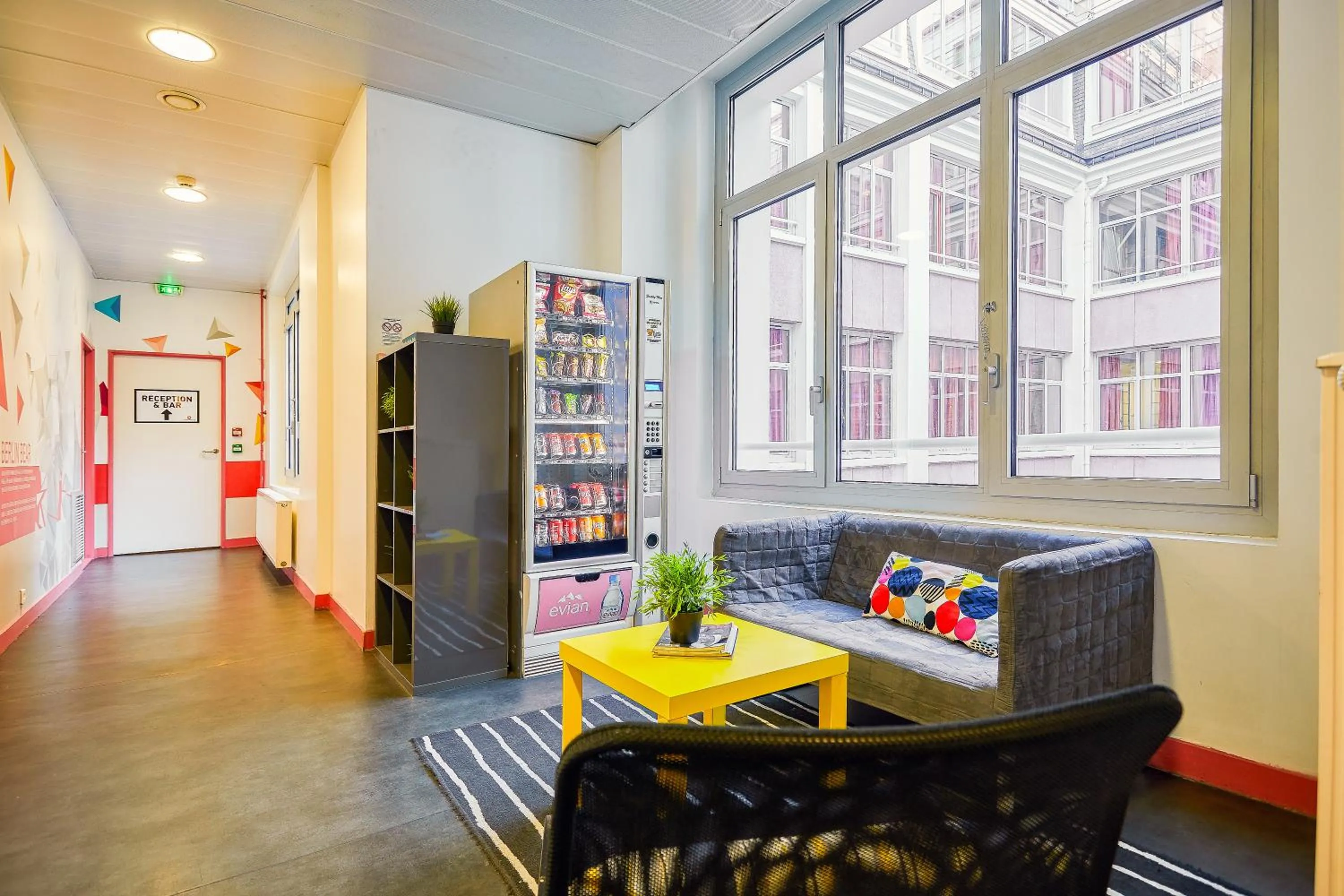 Seating area in St Christopher's Inn Paris - Gare du Nord