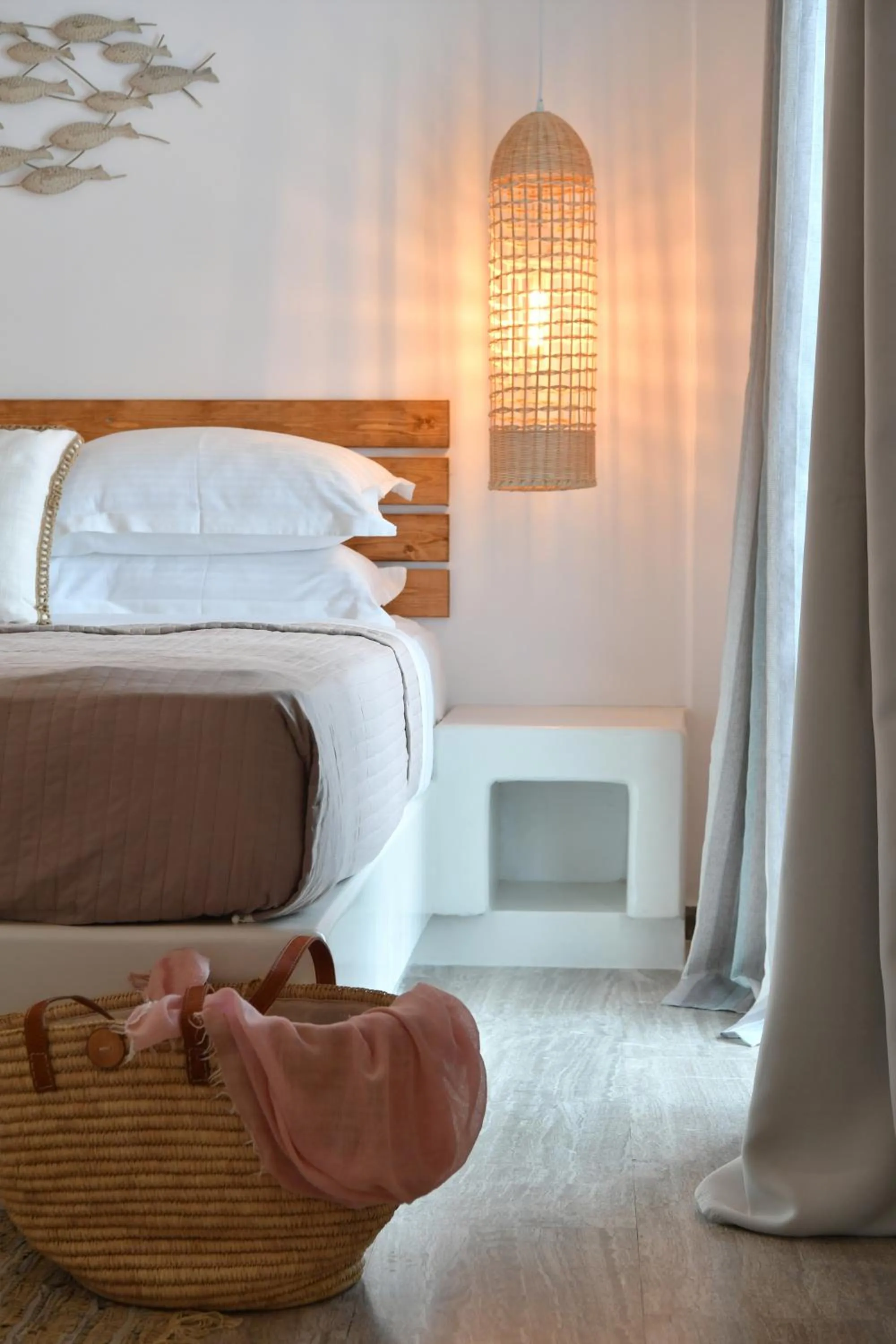 Bed in Ammos Luxury Rooms & Home