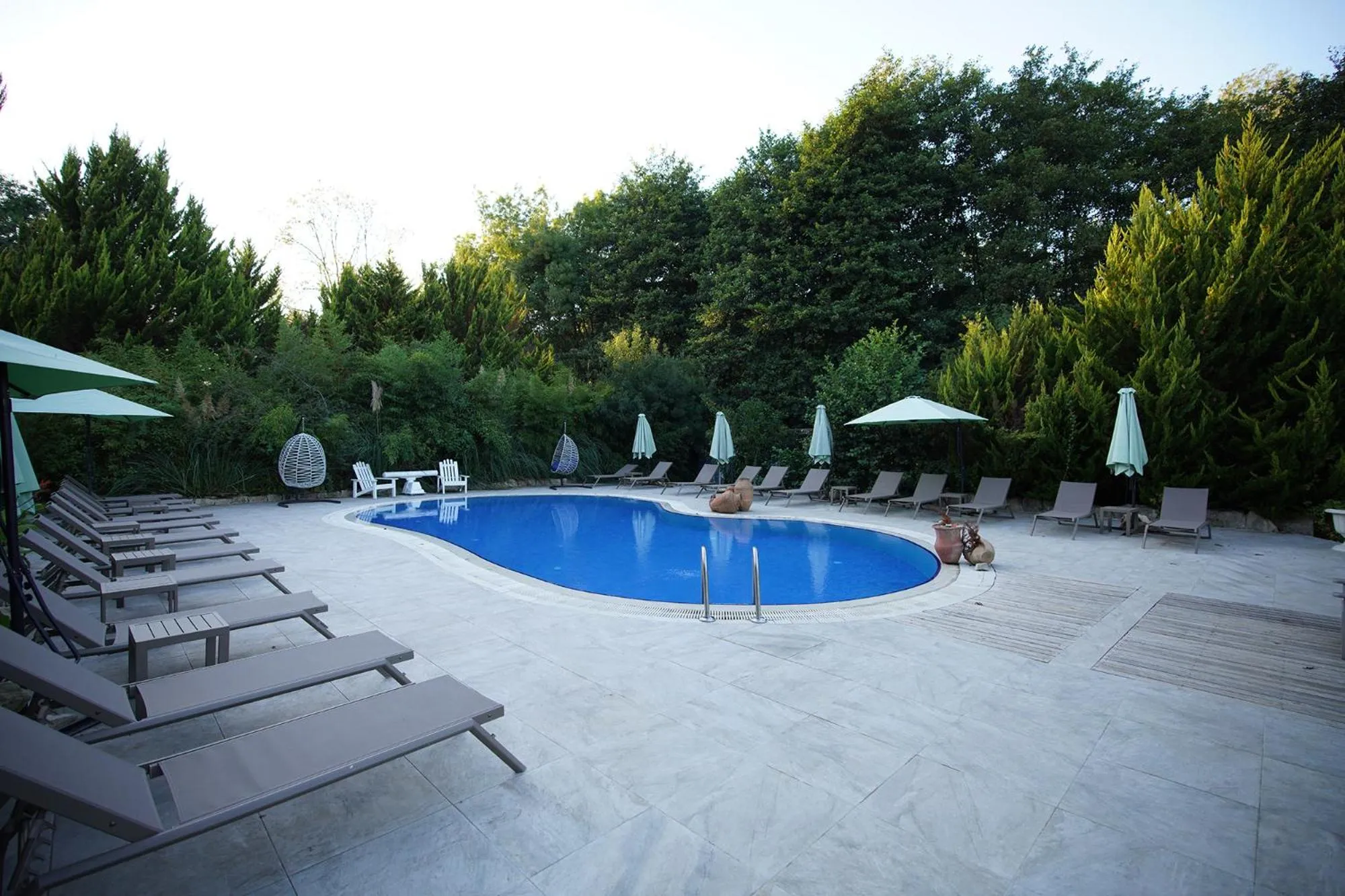 Pool view in Ağva Acquaverde Otel