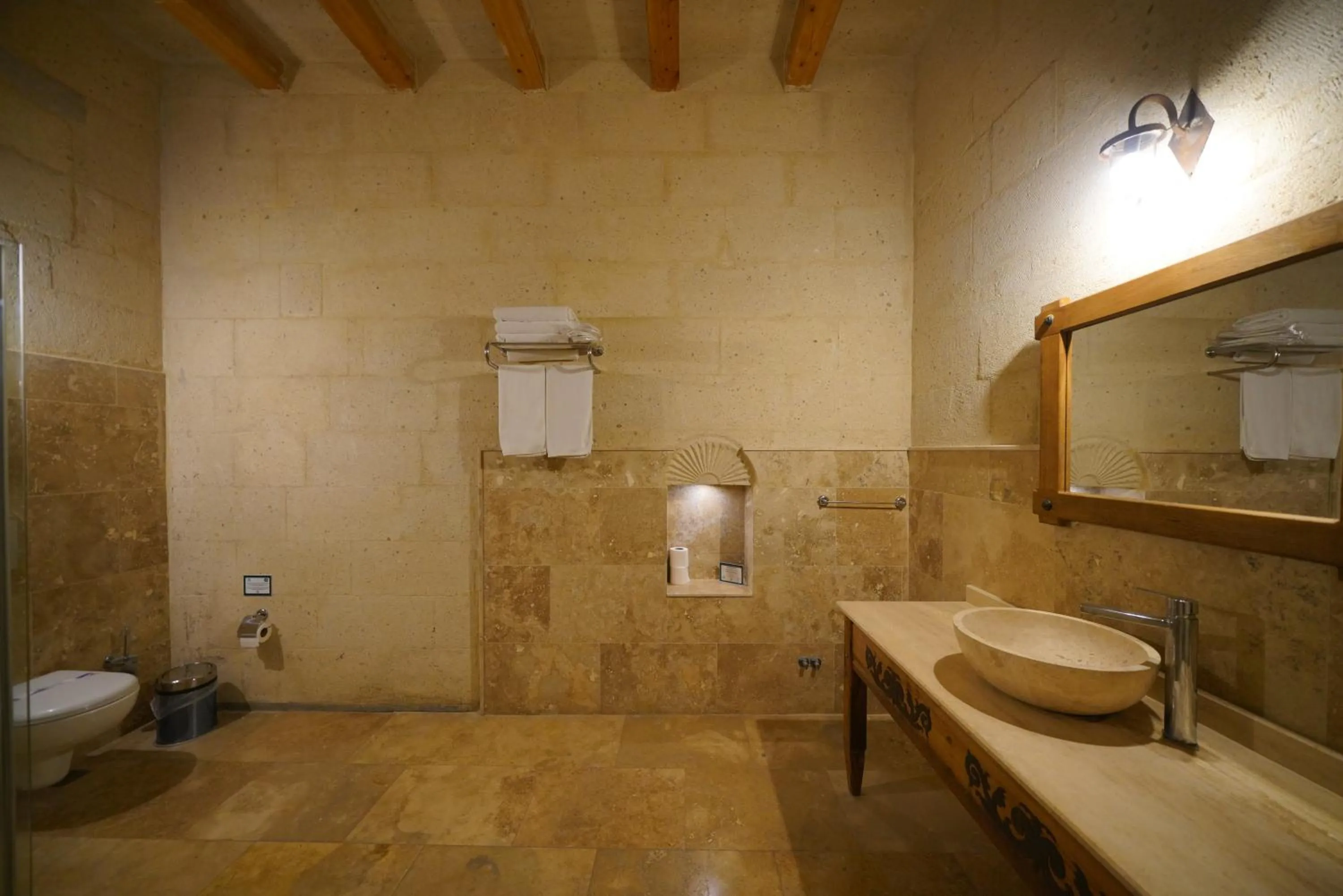 Shower in Design Cave Hotel