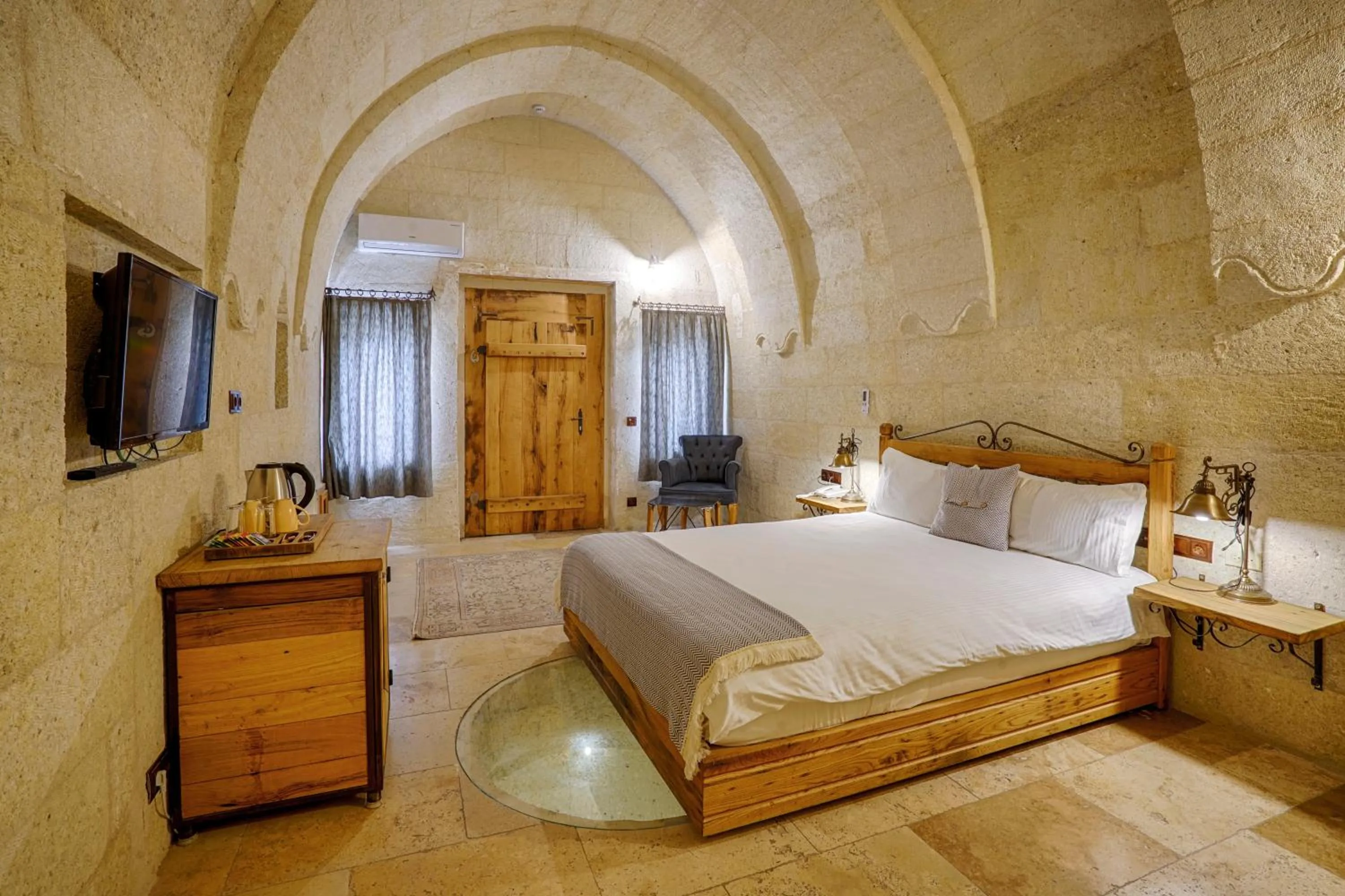 Bed in Design Cave Hotel