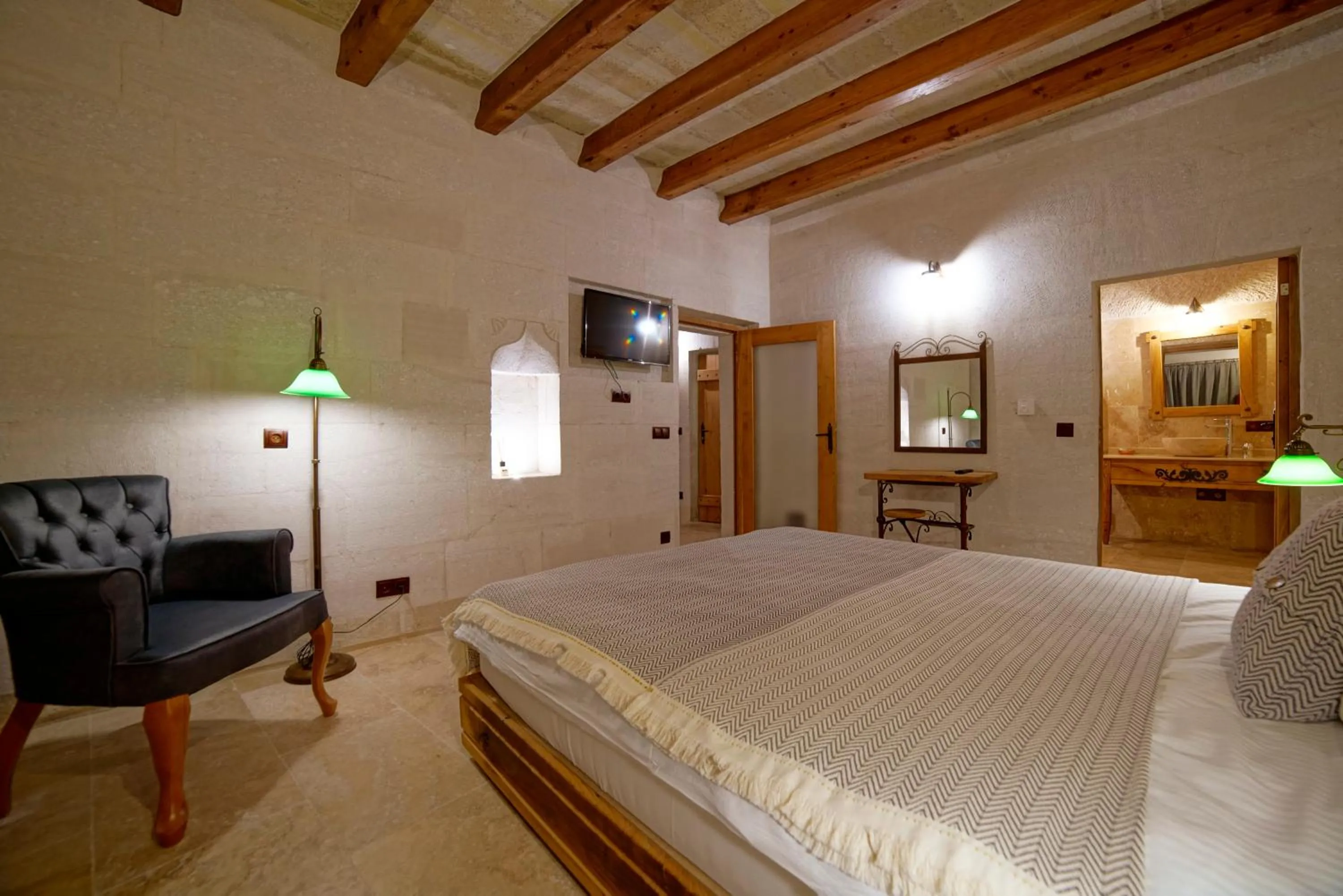 Bed in Design Cave Hotel