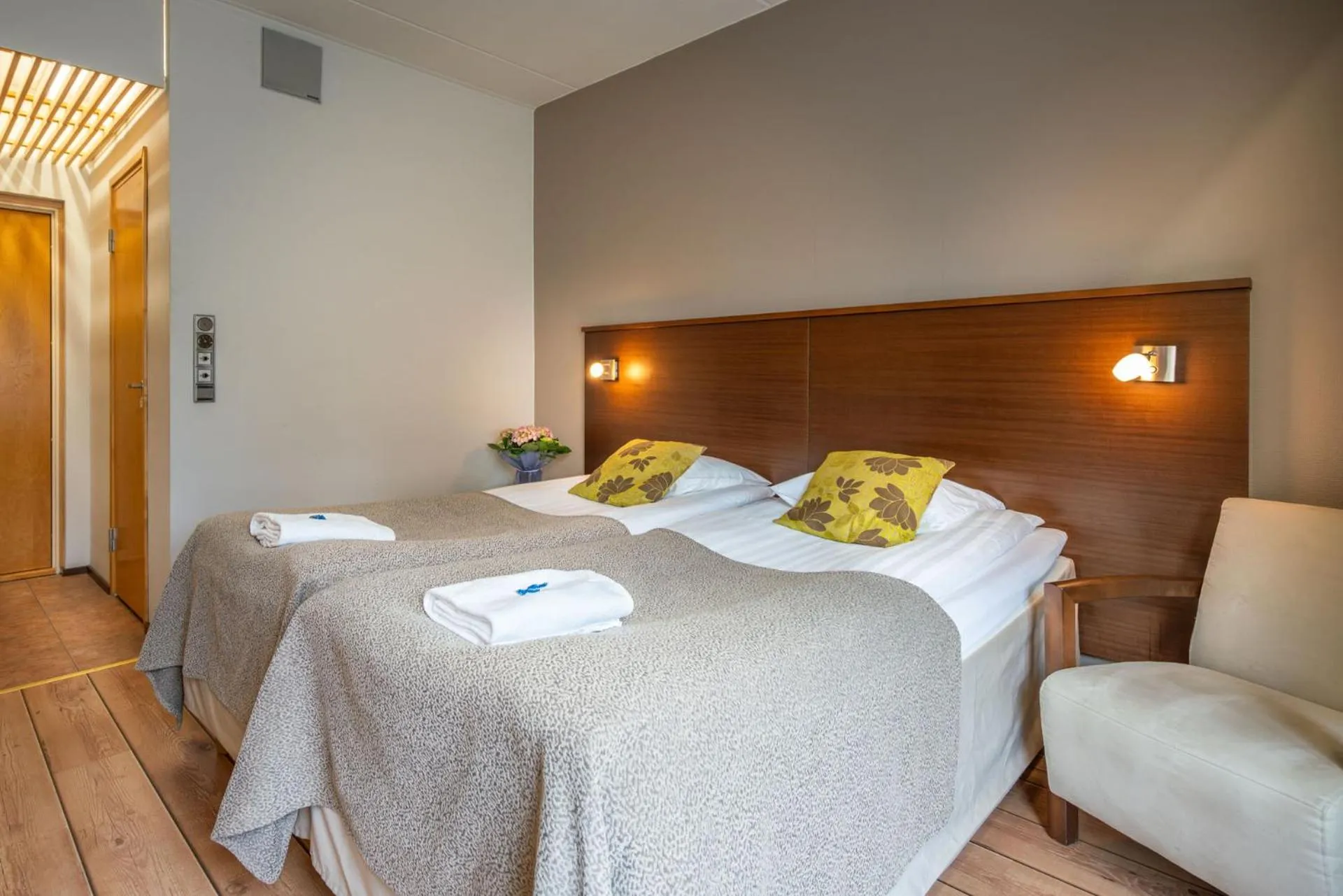 Bed in Hotel Kurikka