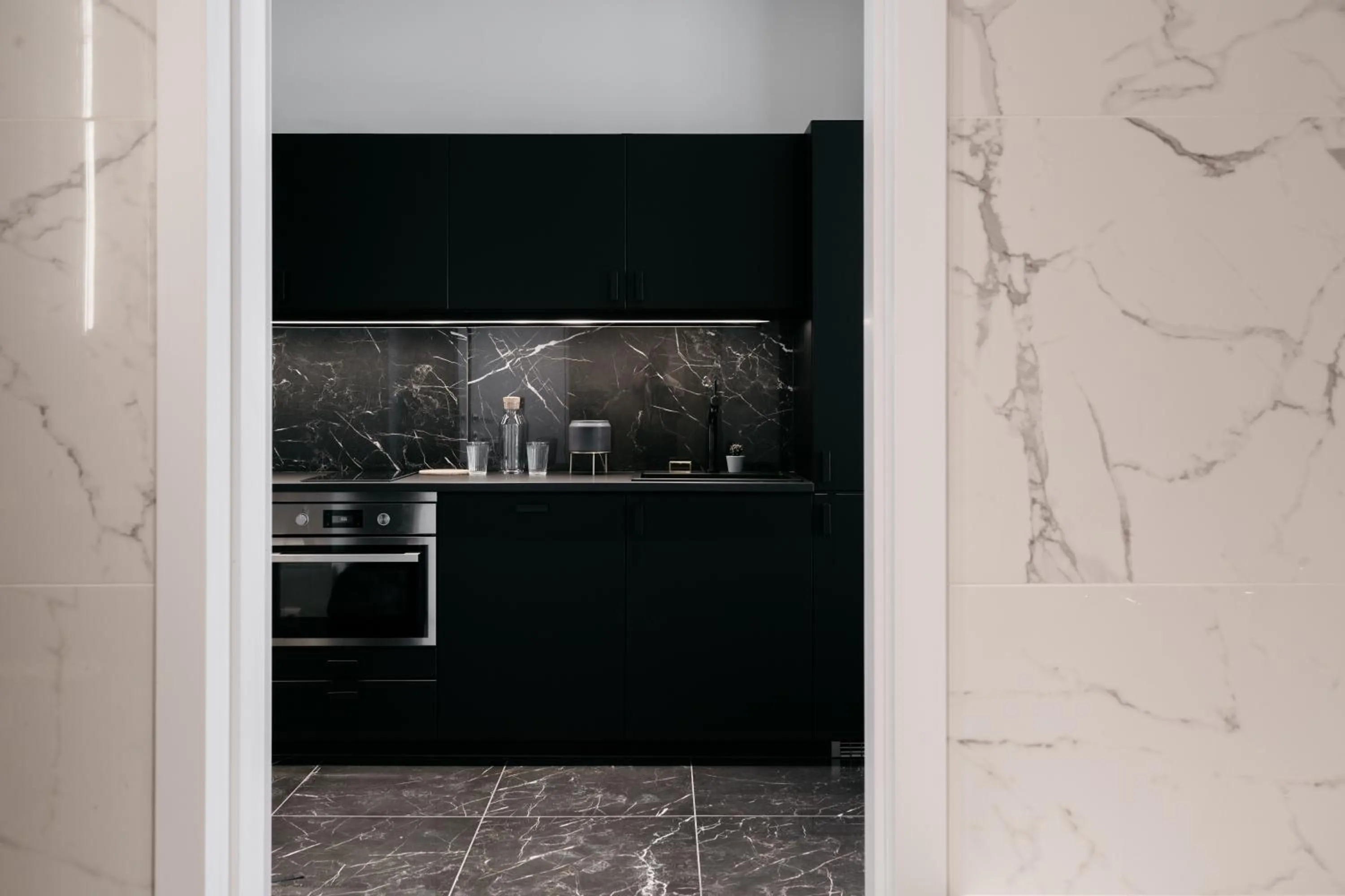 Kitchen or kitchenette in TG Hotel Apartments Budapest