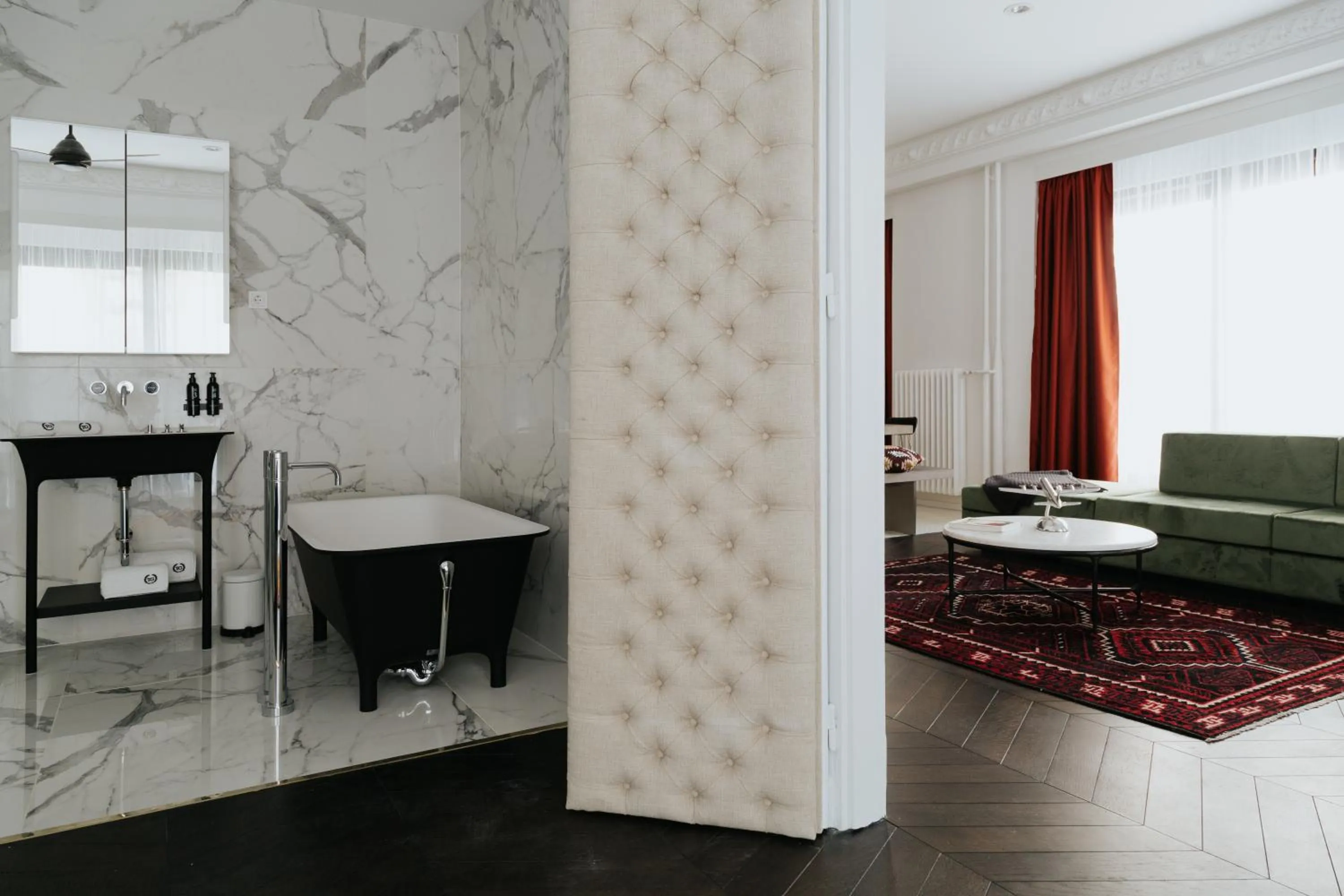 Bathroom in TG Hotel Apartments Budapest