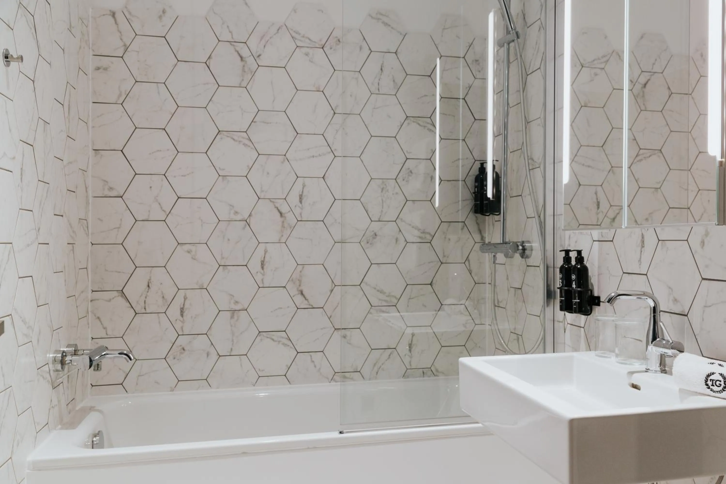 Bathroom in TG Hotel Apartments Budapest