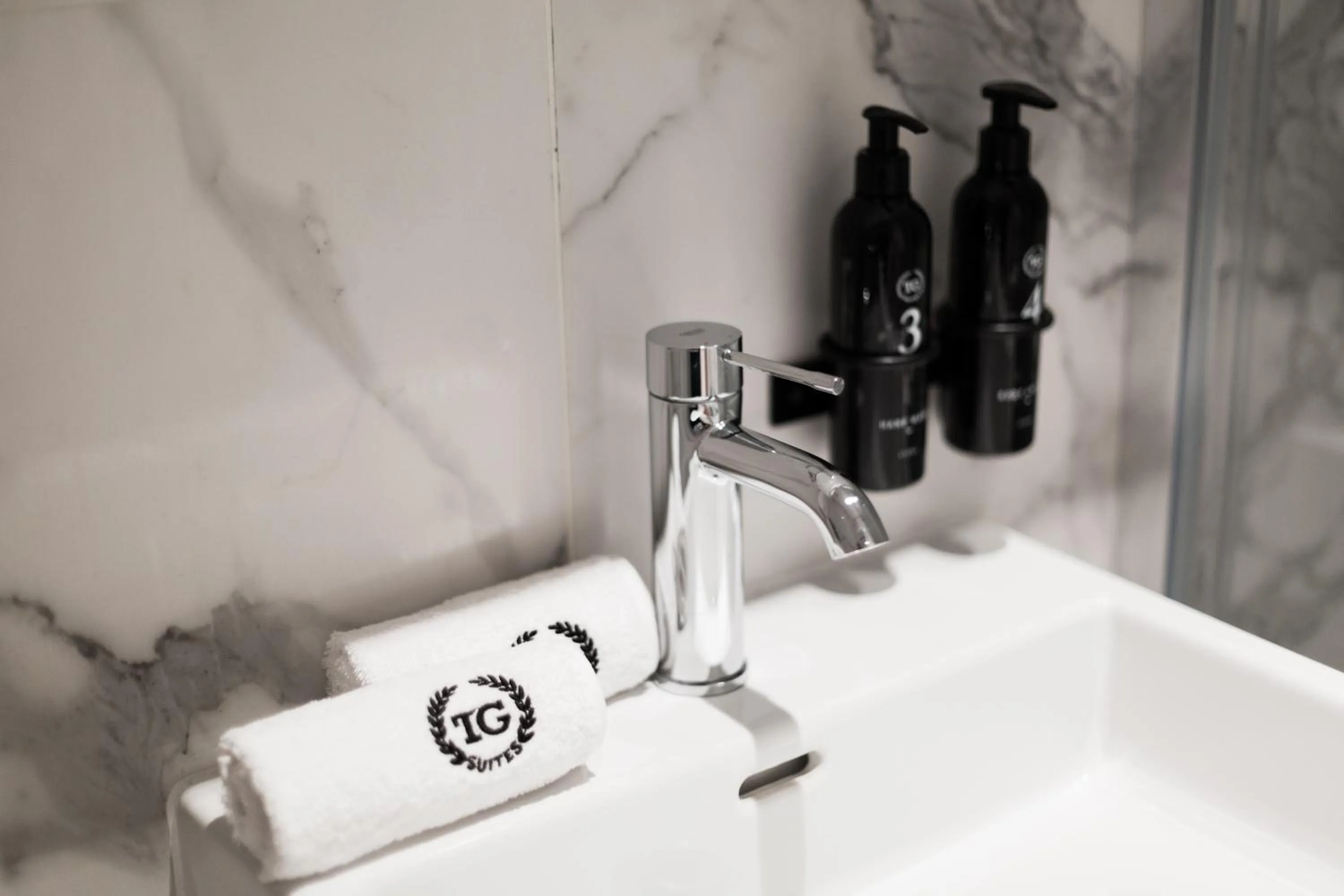 Bathroom in TG Hotel Apartments Budapest