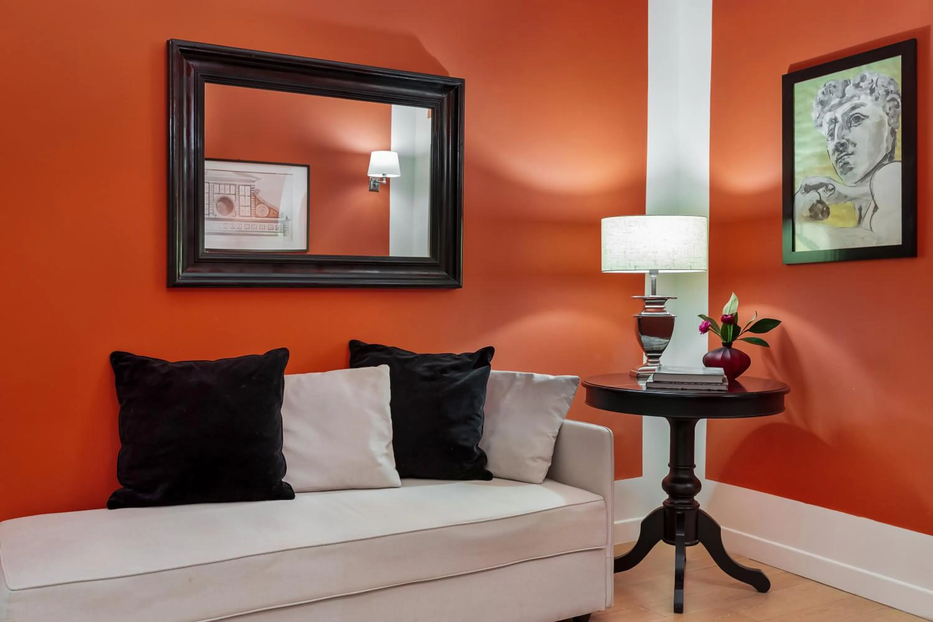 Living room, Bed in Palazzo Branchi