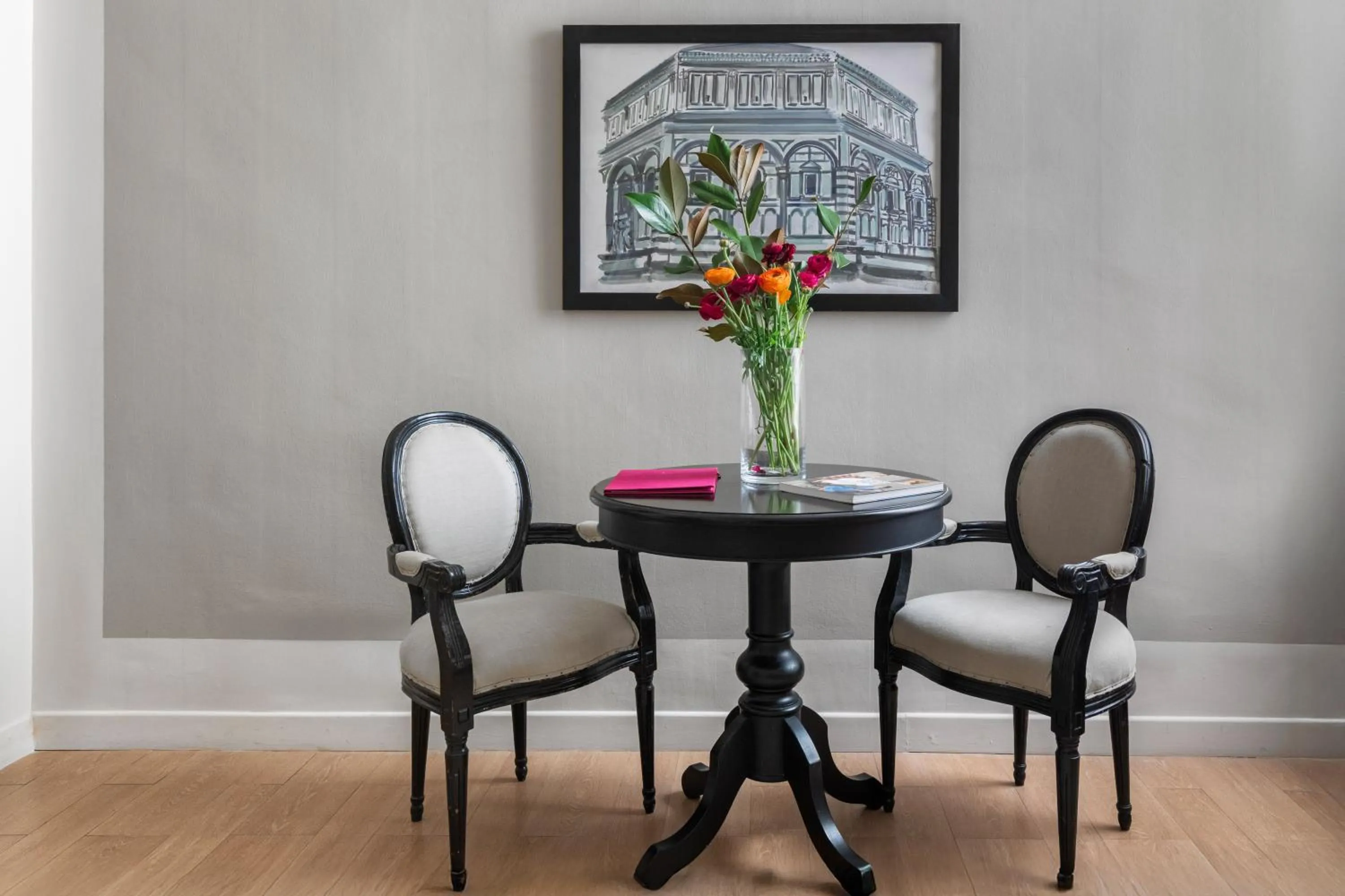 Seating area in Palazzo Branchi