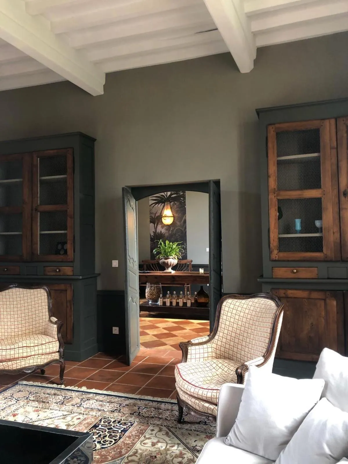 Living room in Château Sigalas Rabaud