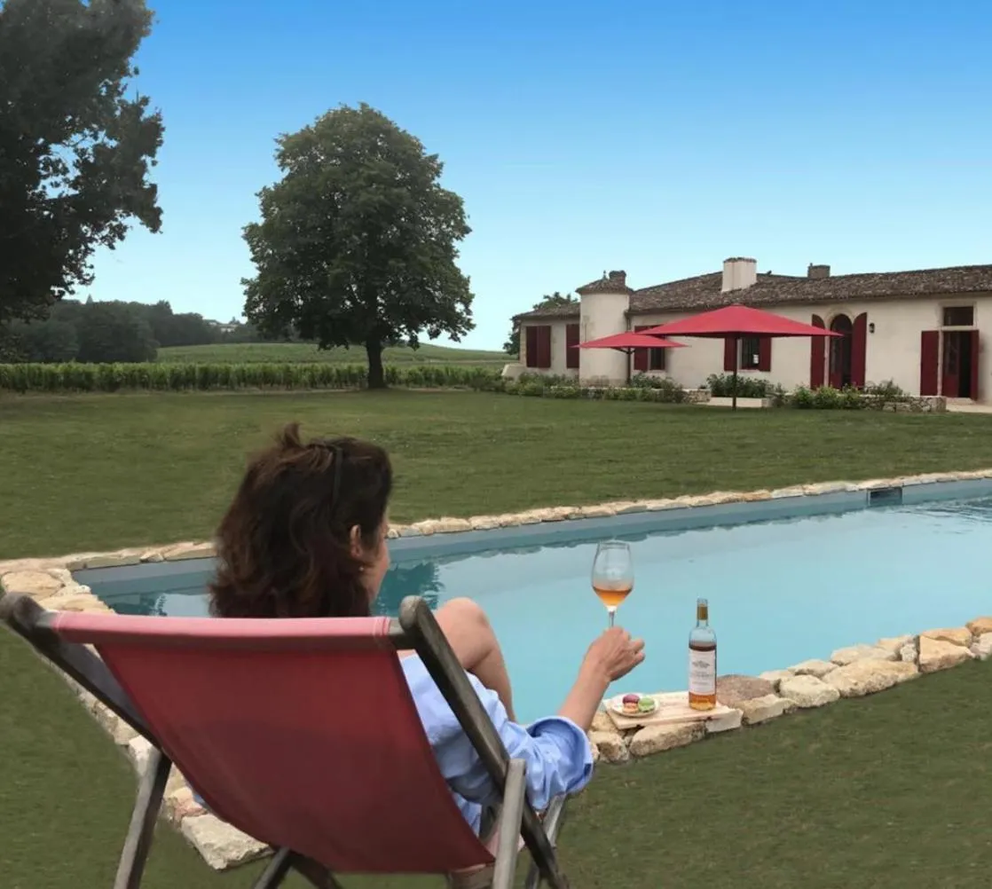 Swimming pool in Château Sigalas Rabaud