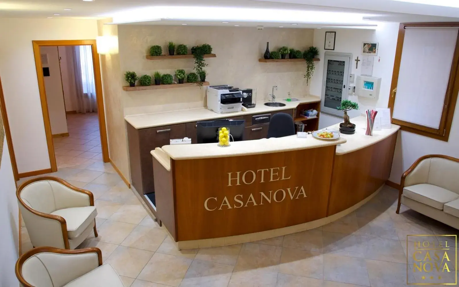 Lobby or reception in Hotel Casanova