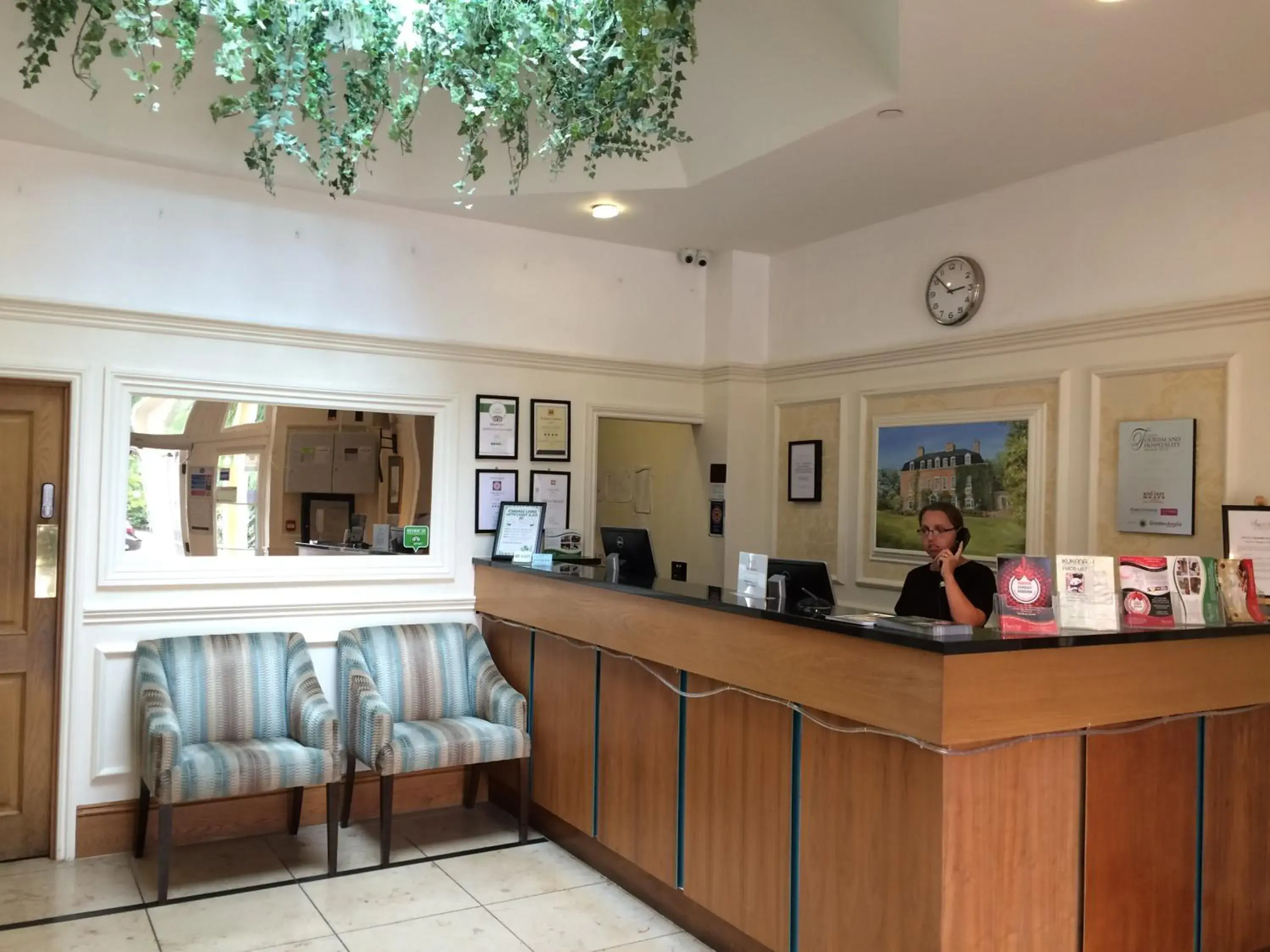 Lobby or reception in Orsett Hall Lobby or reception in Orsett Hall