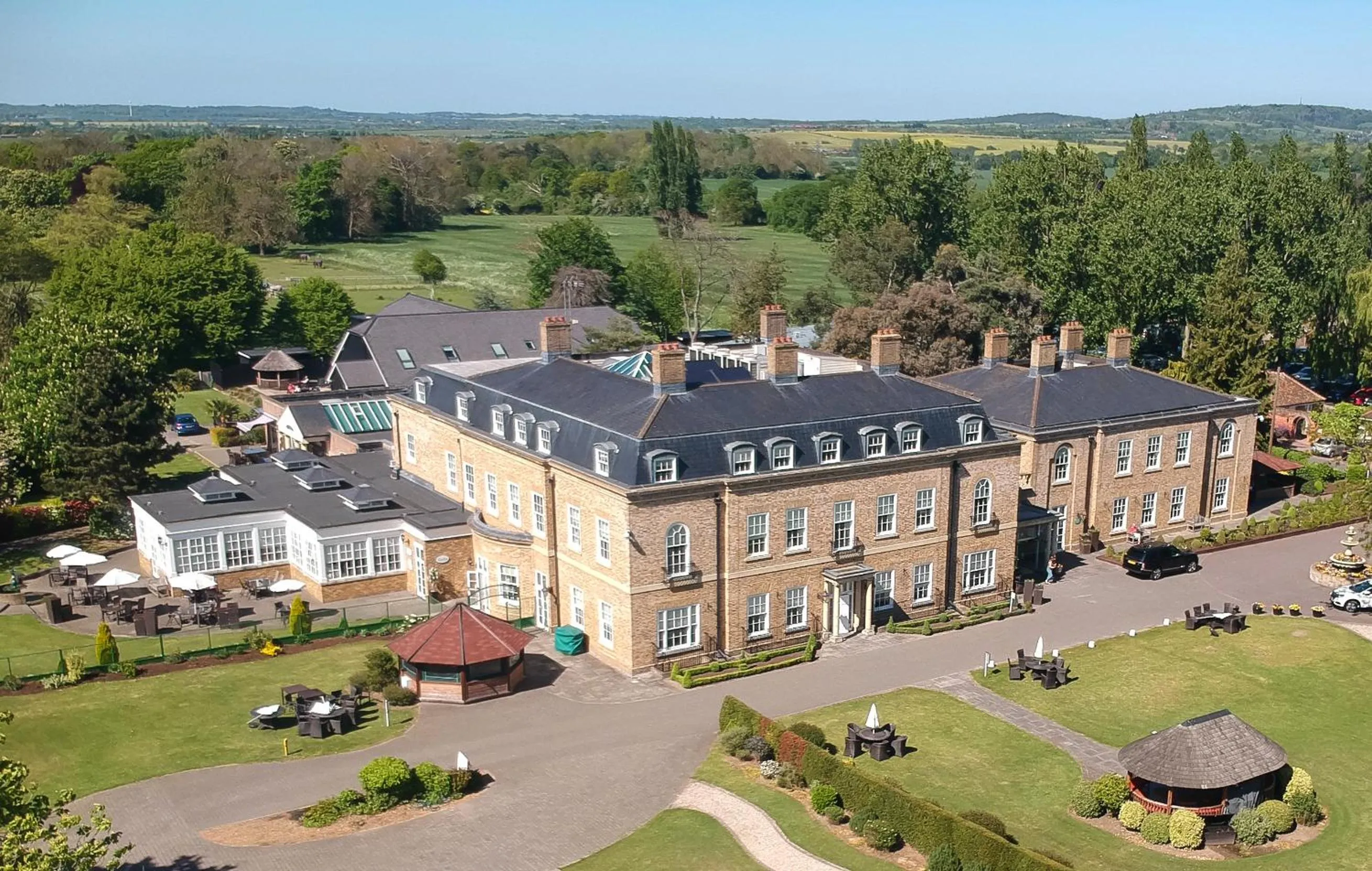 Bird's eye view in Orsett Hall