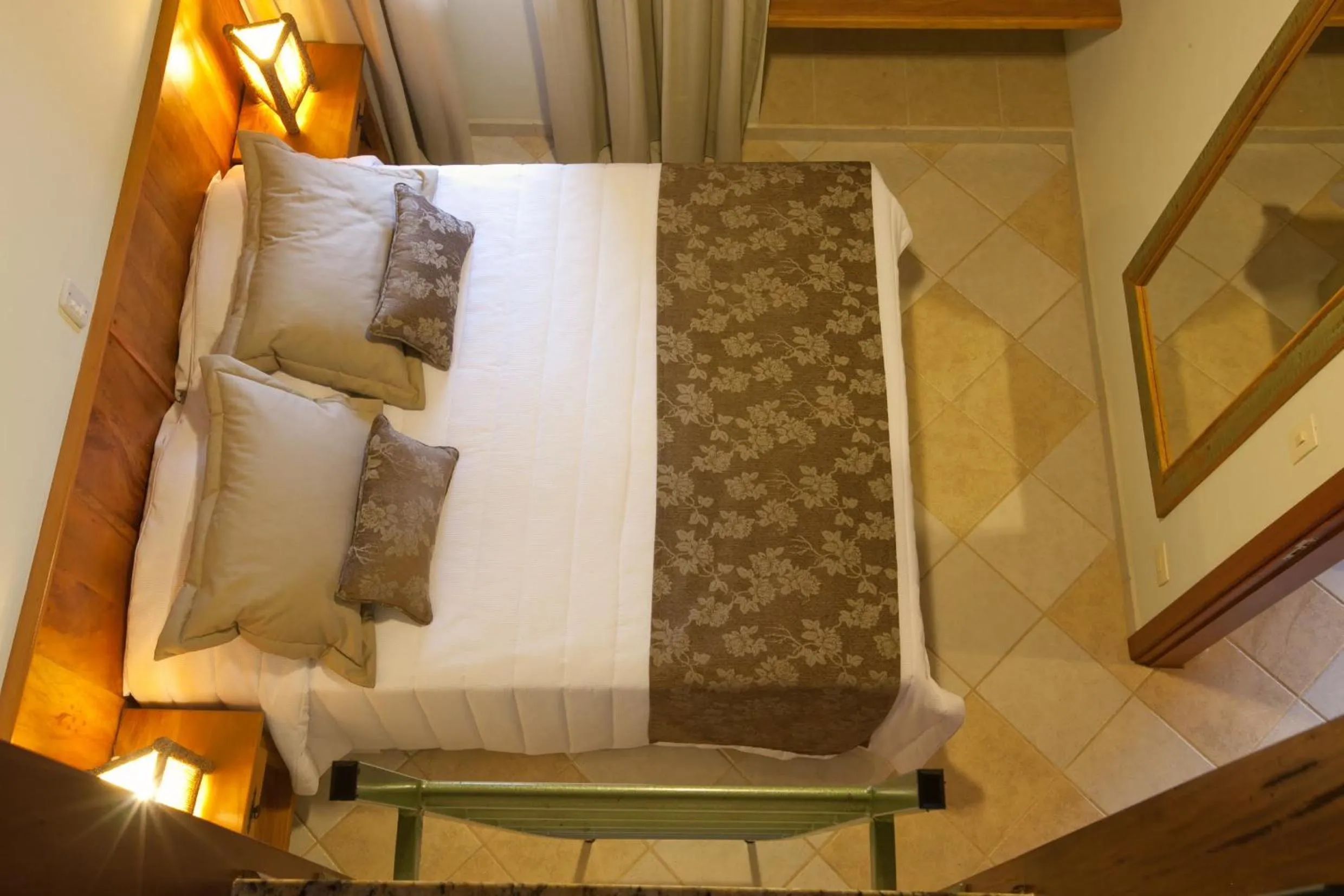 Bed in Refugio do Saci Hotel