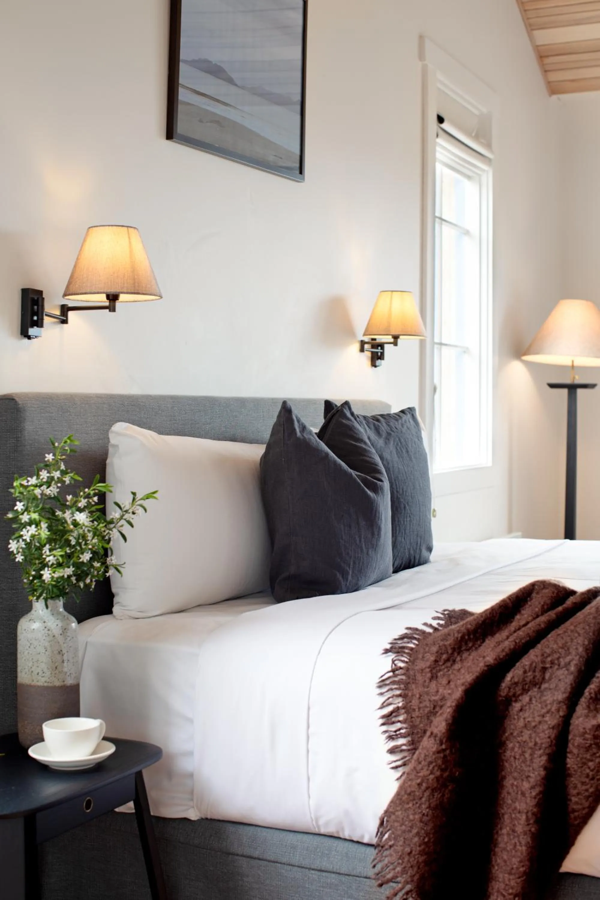 Bed in Piermont Retreat