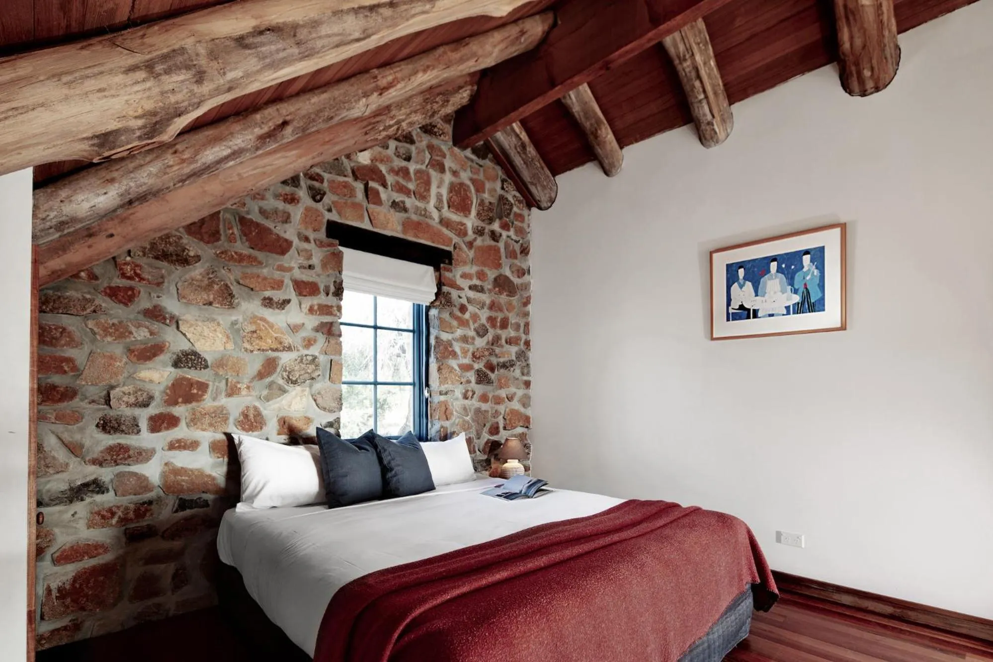 Bed in Piermont Retreat