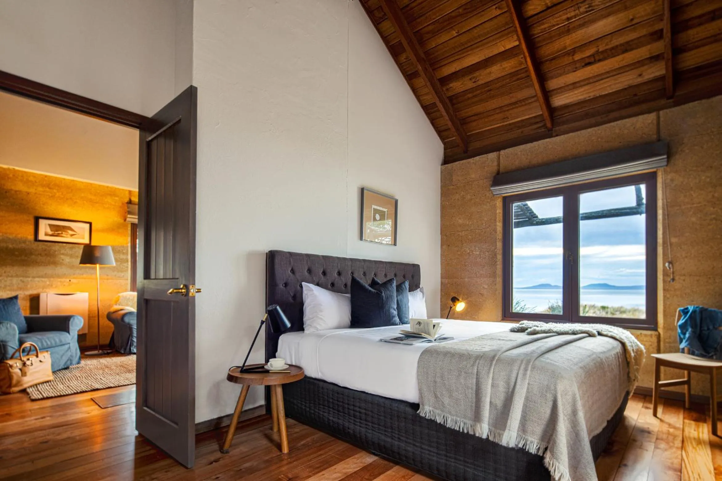 Bed in Piermont Retreat