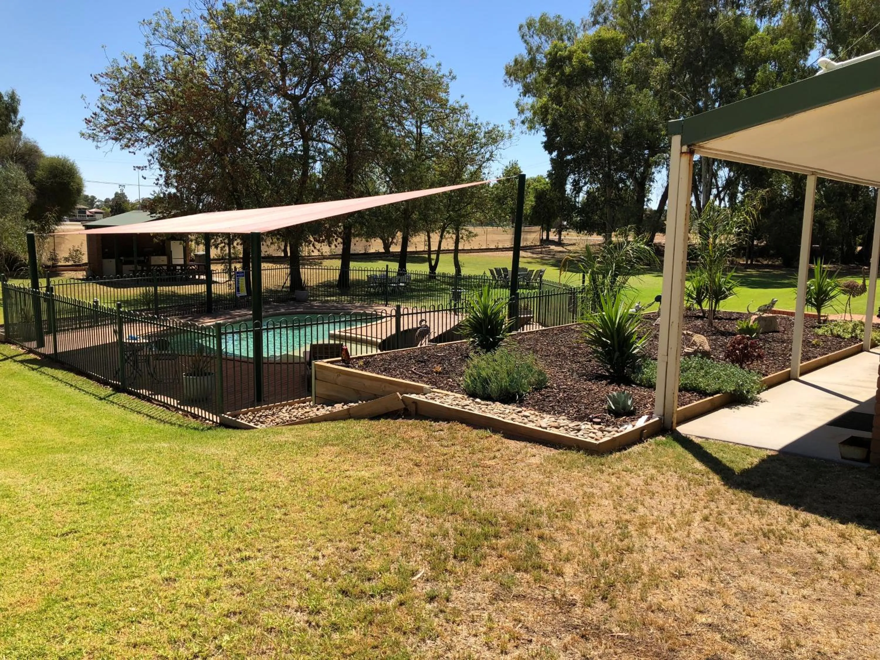 Patio, Children's Play Area in Bullanginya Lodge