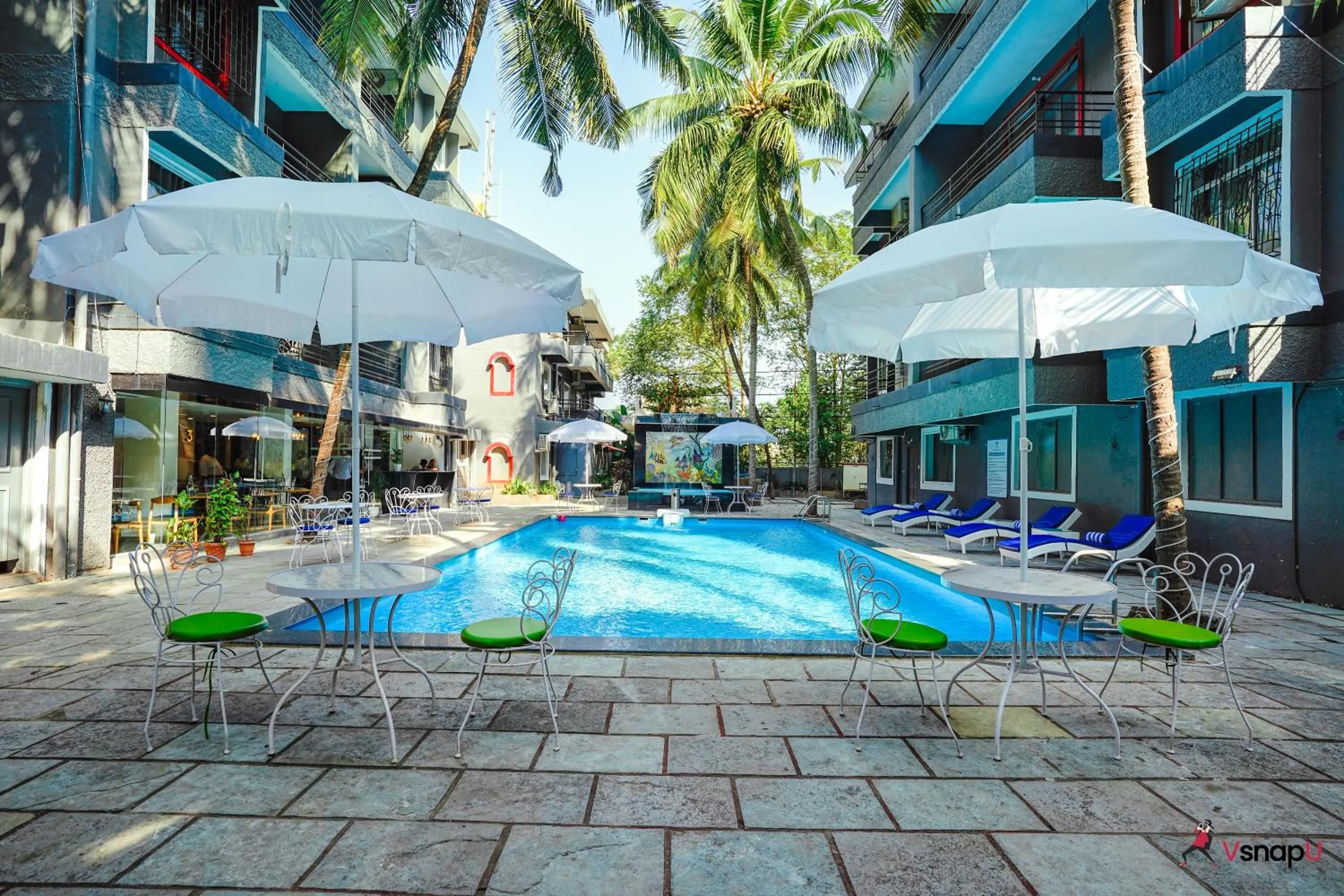 Swimming pool in Magnum Resorts- Near Candolim Beach, Goa
