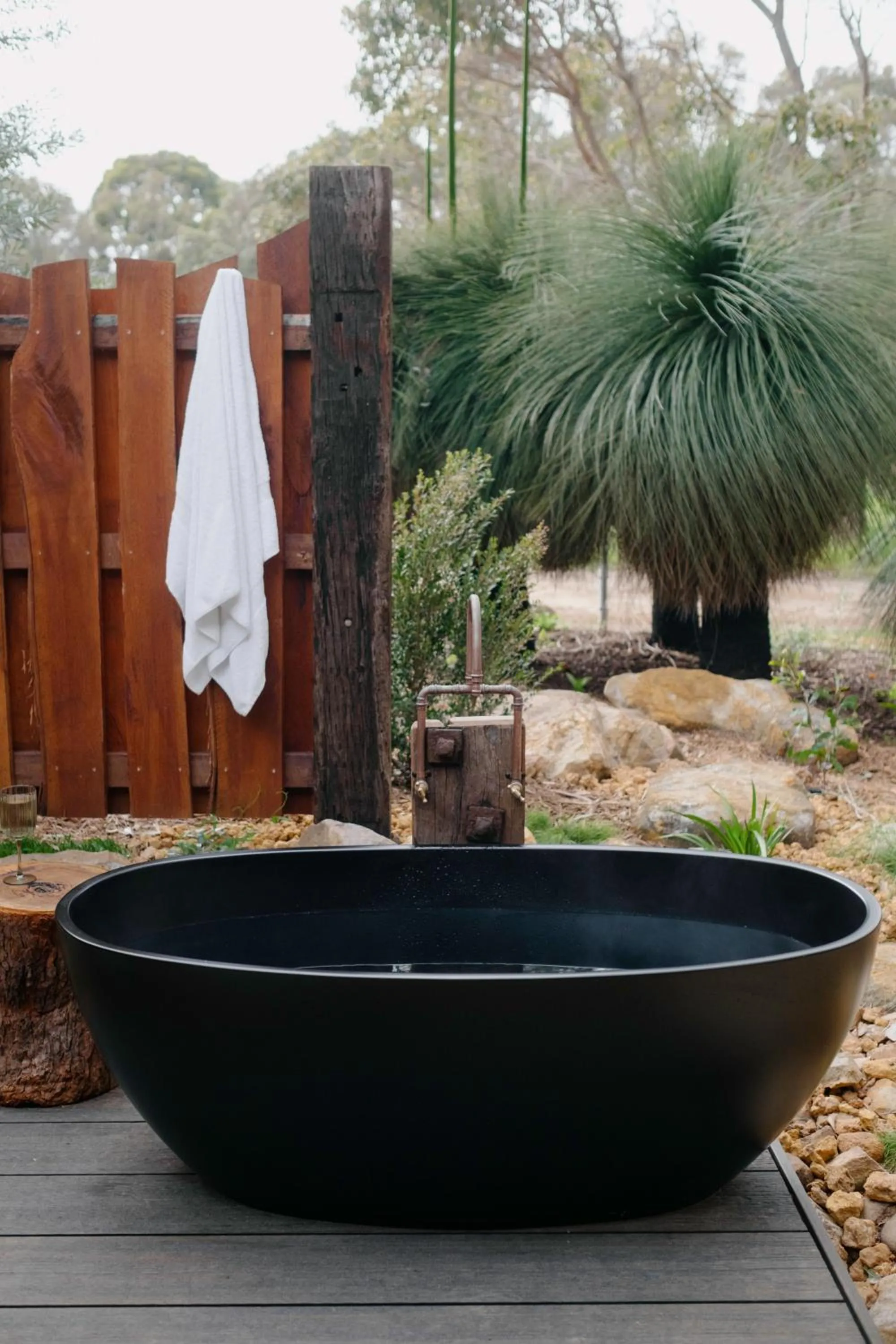 Open Air Bath in Yala Yallingup Retreat & Spa